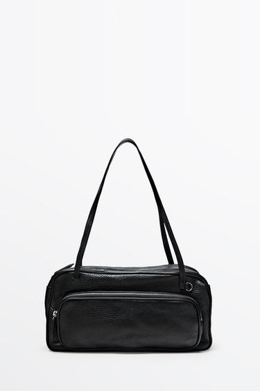 Medium Nappa leather bowling bag — BLACK 2