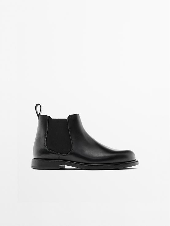 Bottines nappa élastiques