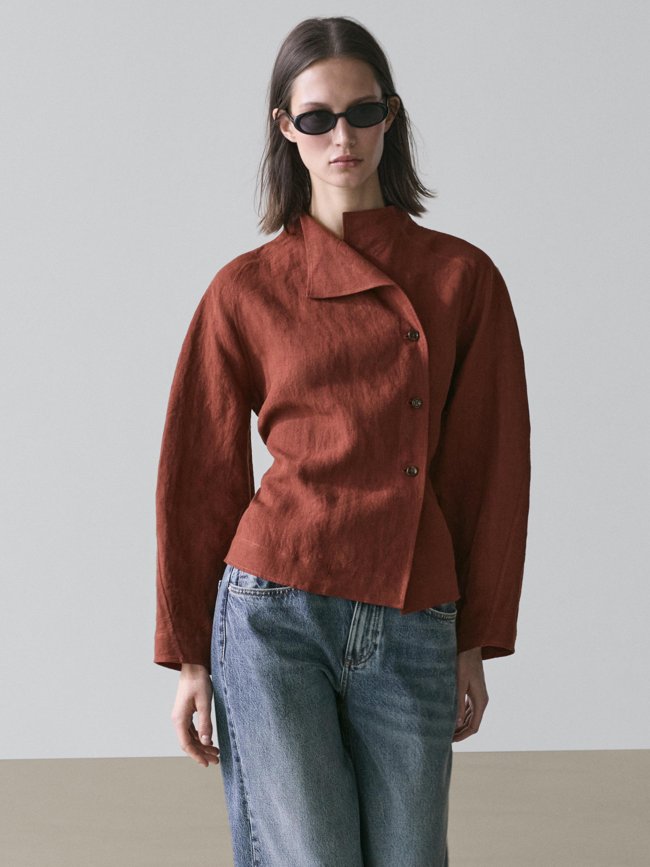 Kimono botones con lazada 100% lino