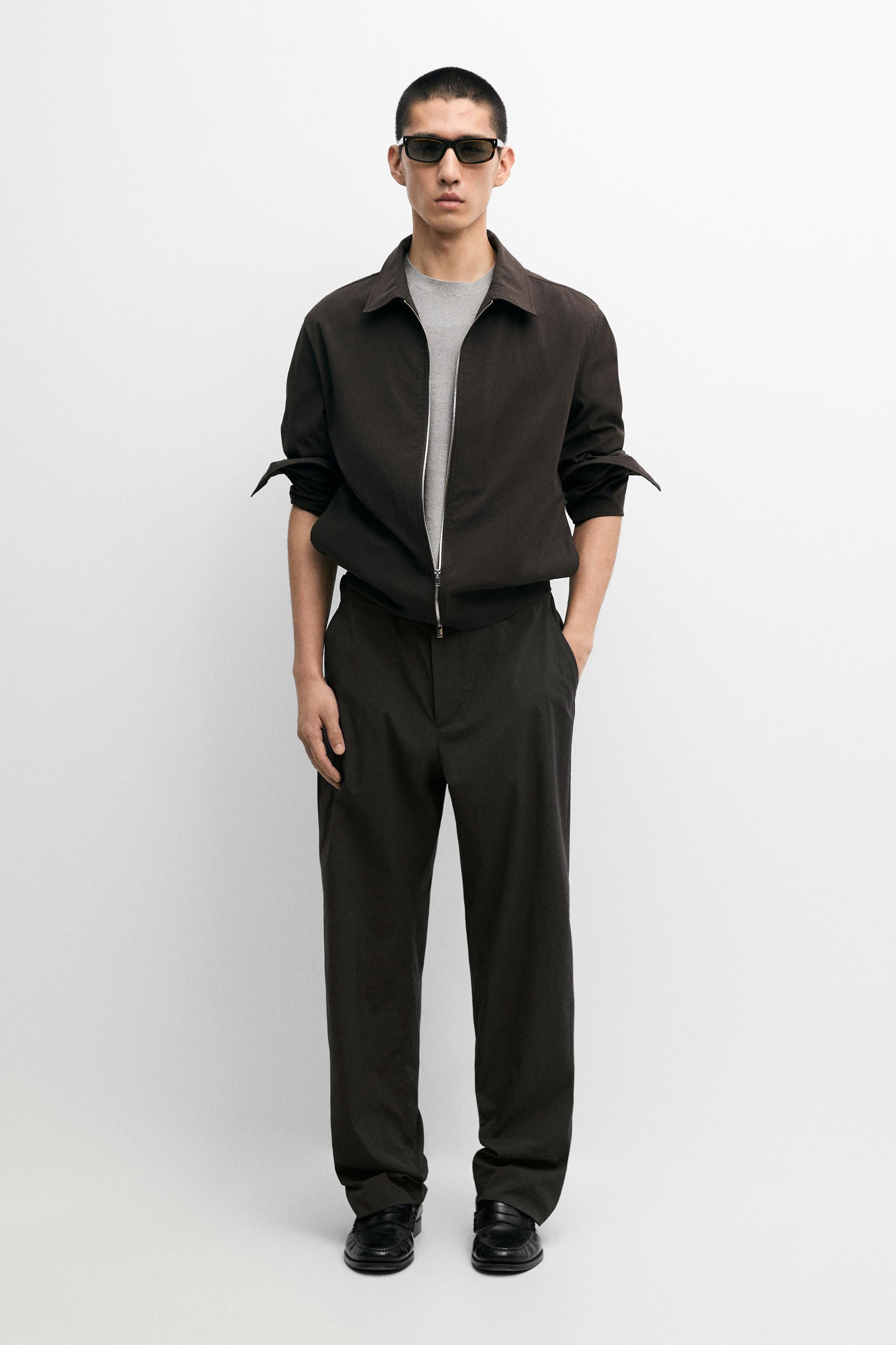 Total look cropped jacket — BROWN