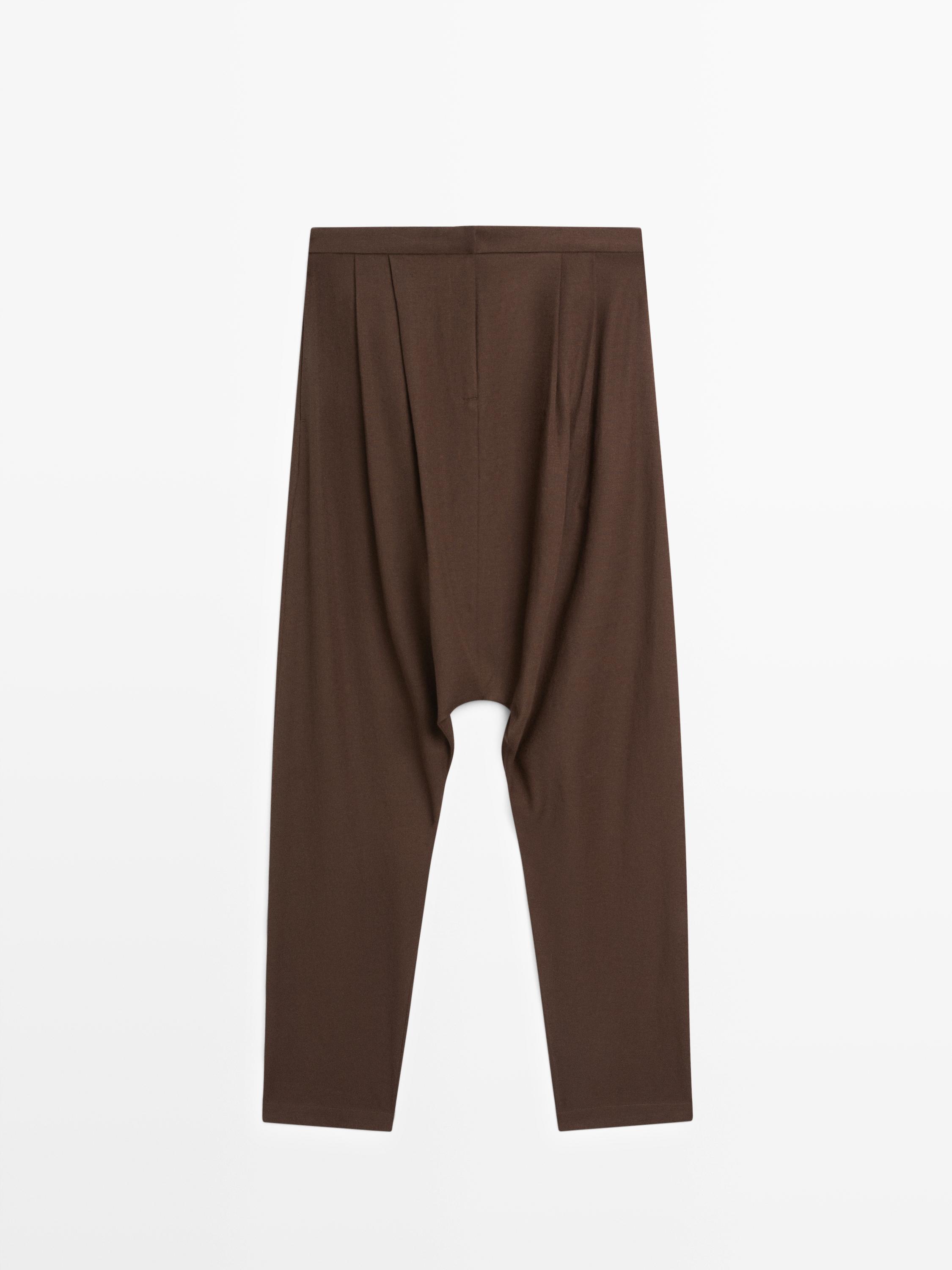 Vrećaste hlače s naborima