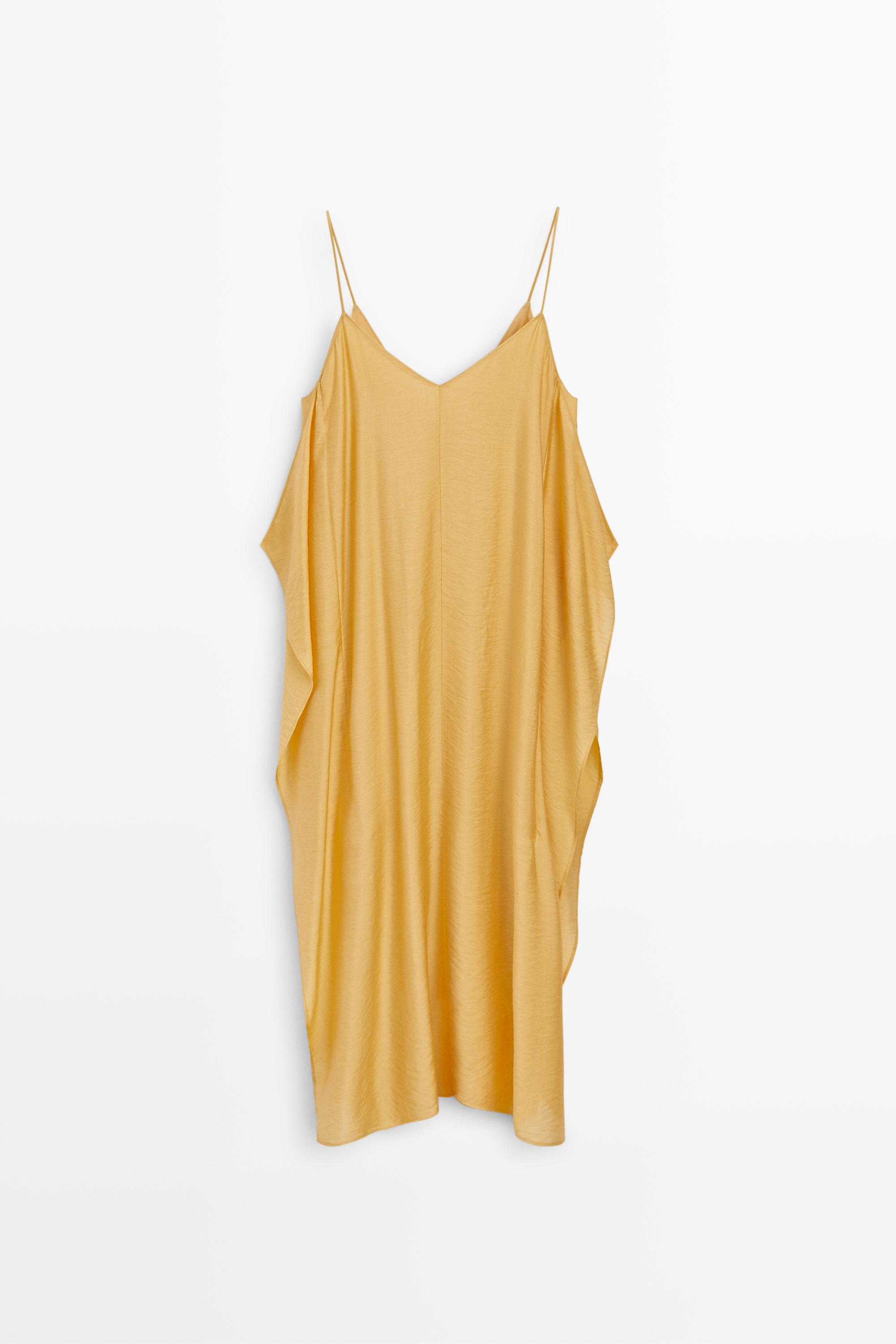 Flowing lingerie dress with ruffle detail