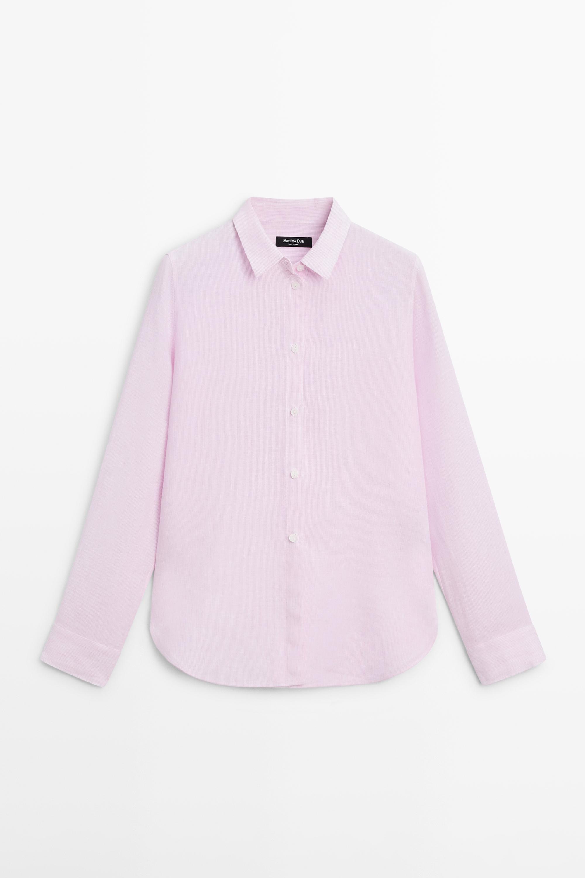 Camicia morbida millerighe 100% lino