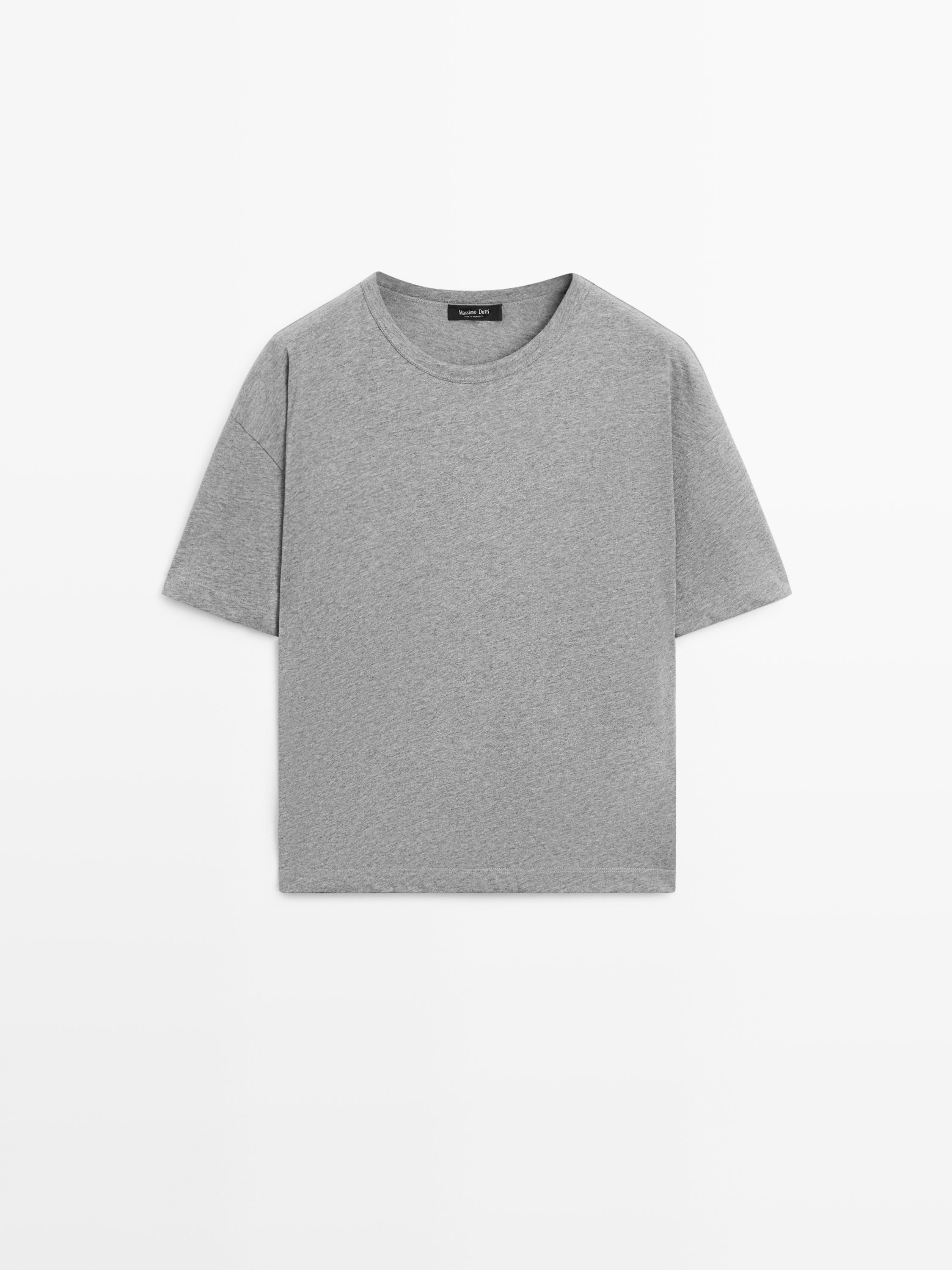 Short sleeve cotton balloon T-shirt