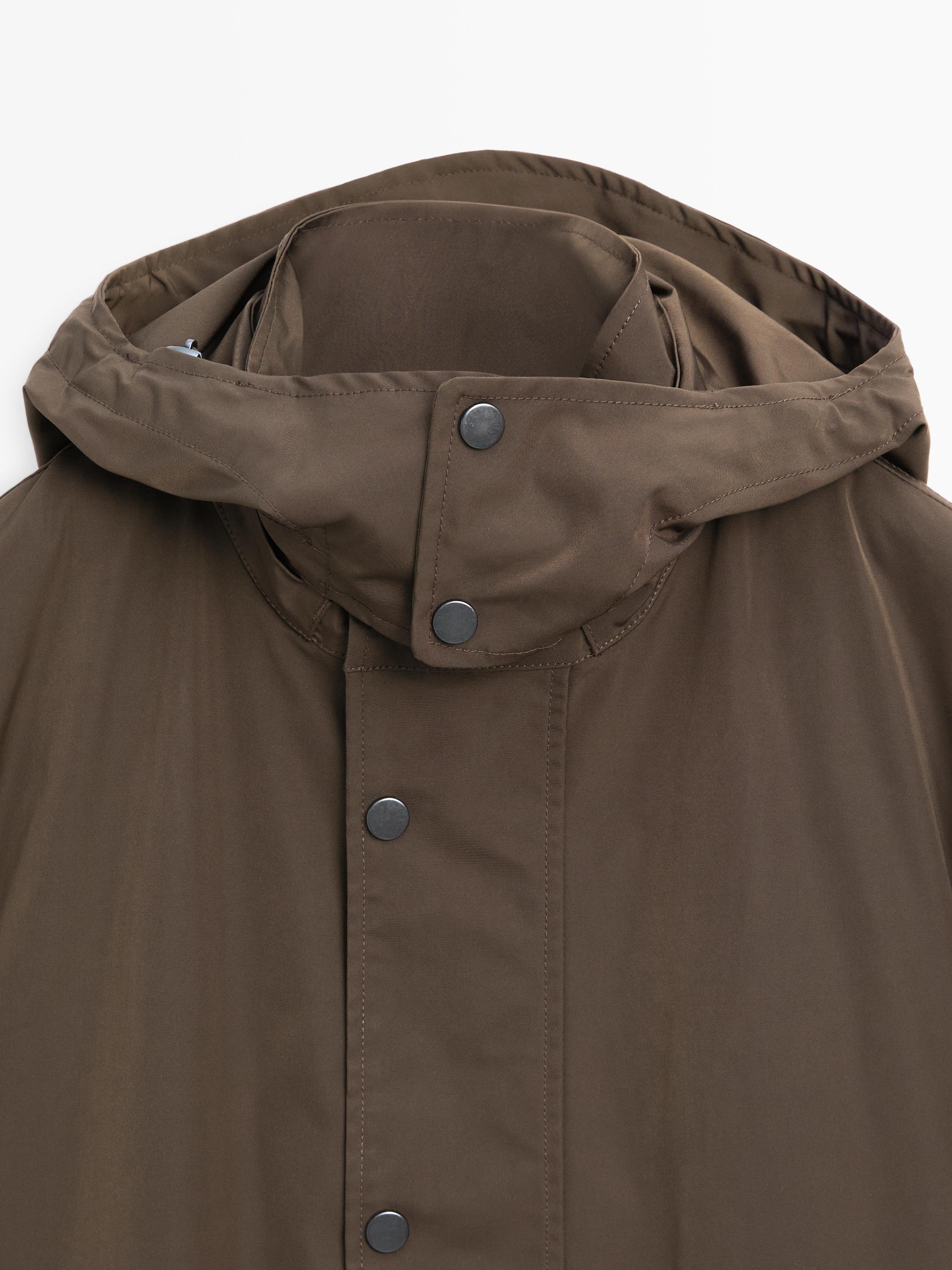 Long technical parka with detachable interior — CAREY