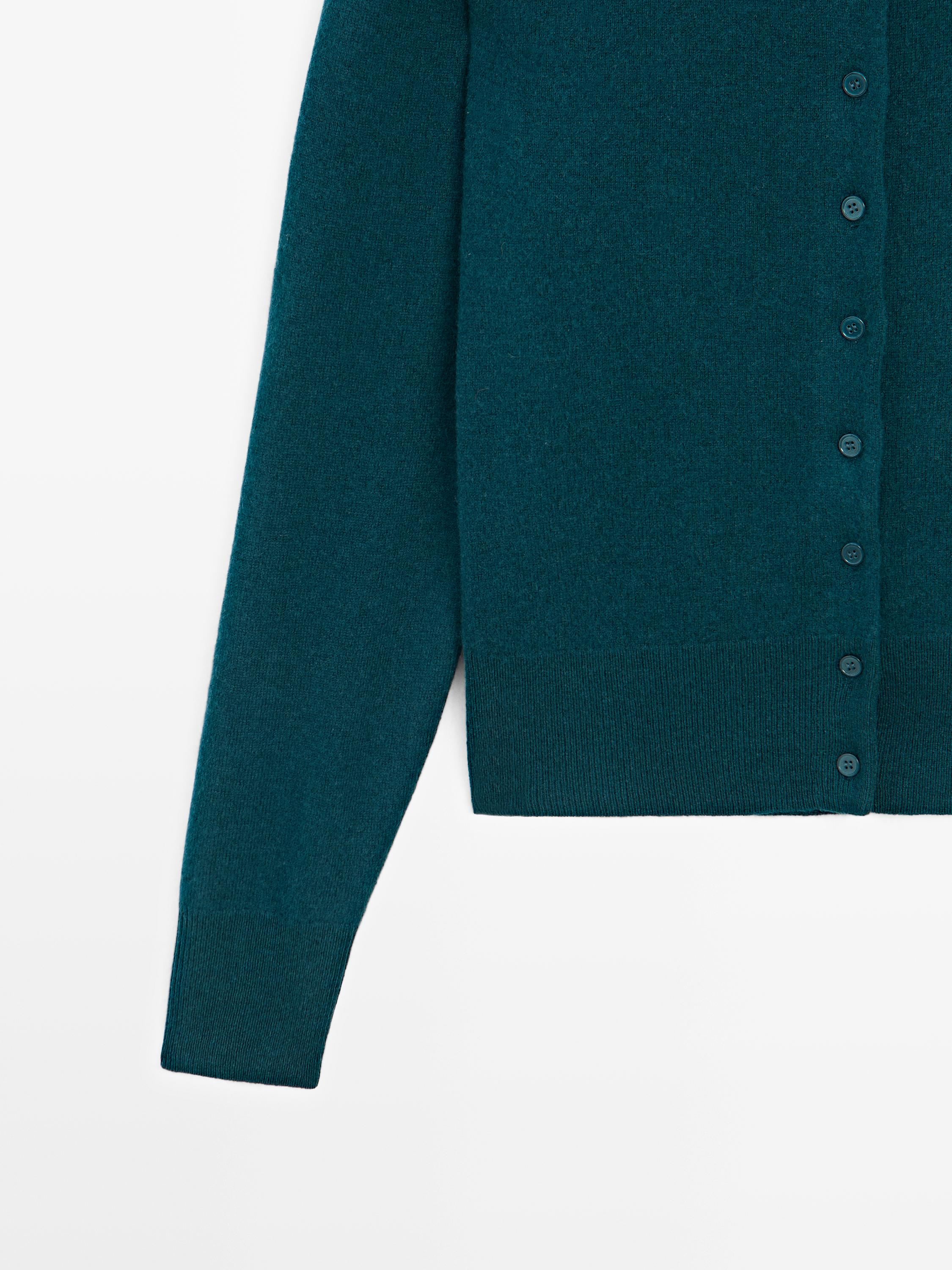 Cardigan in maglia misto lana