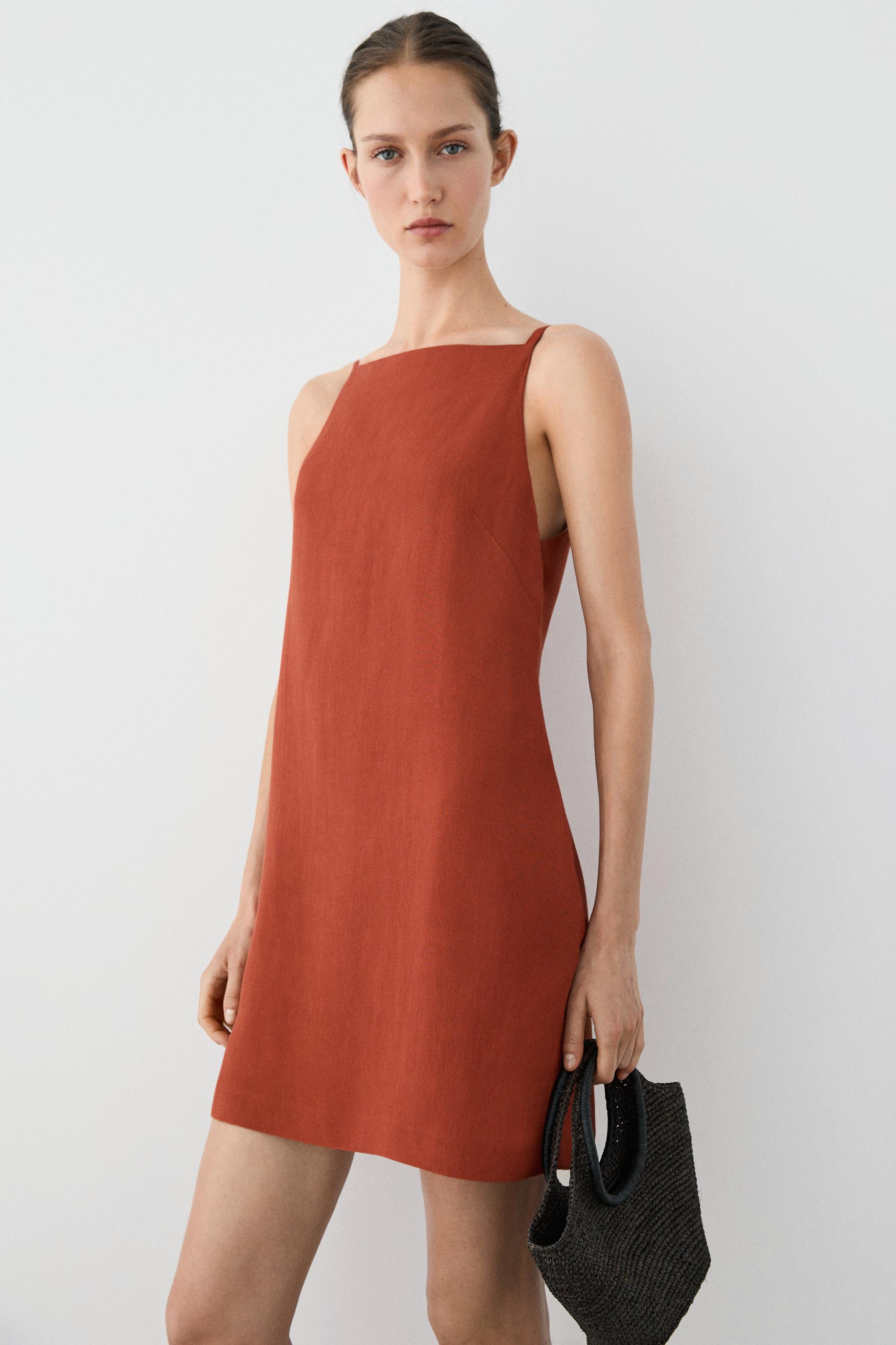 Strappy mini dress — RUSSET