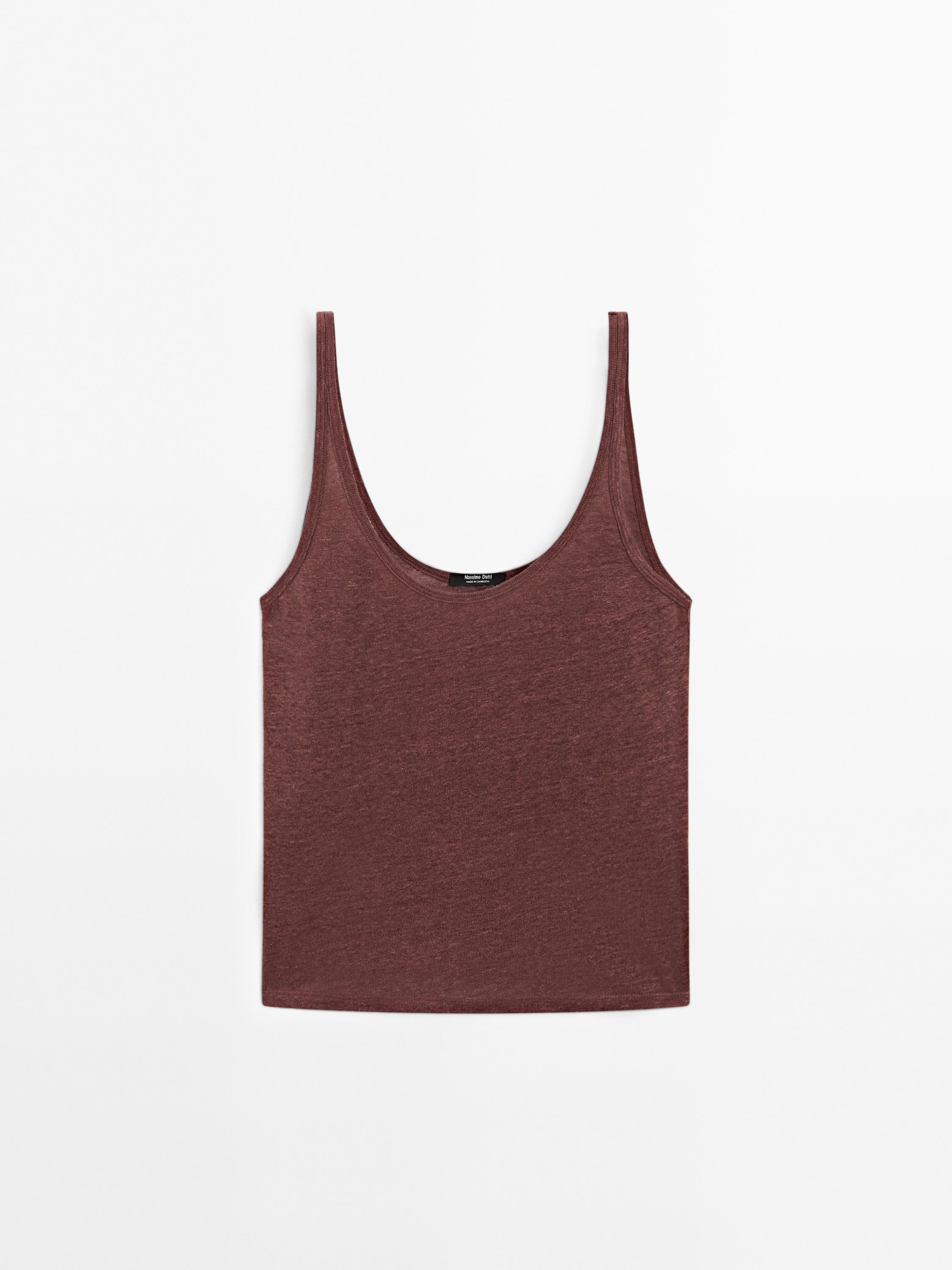 100% linen tank top