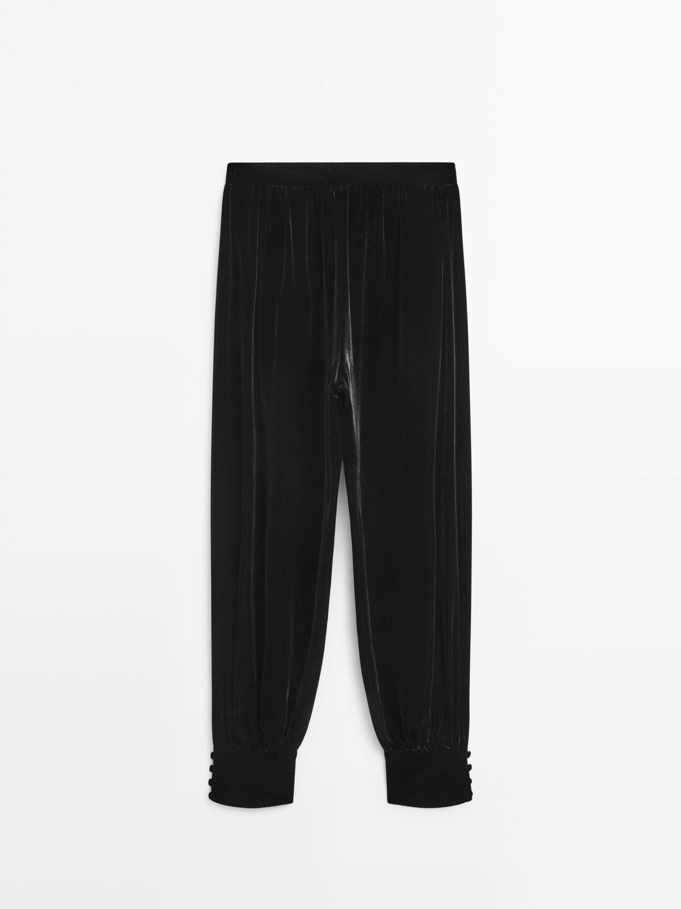 Kadife şalvar pantolon - STUDIO