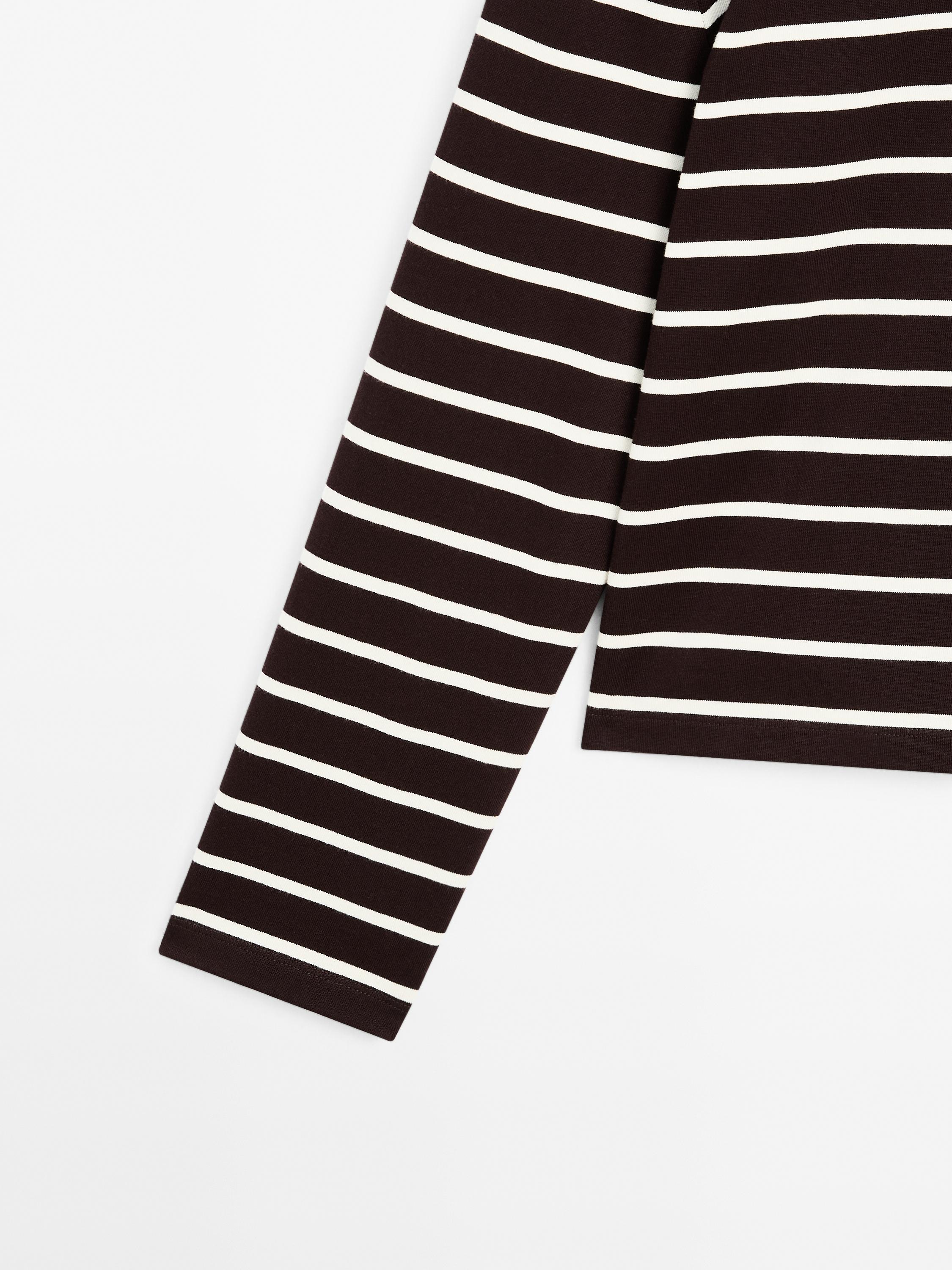 100% cotton striped polo shirt
