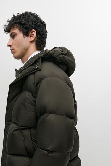 Oversize down jacket — DARK KHAKI 8