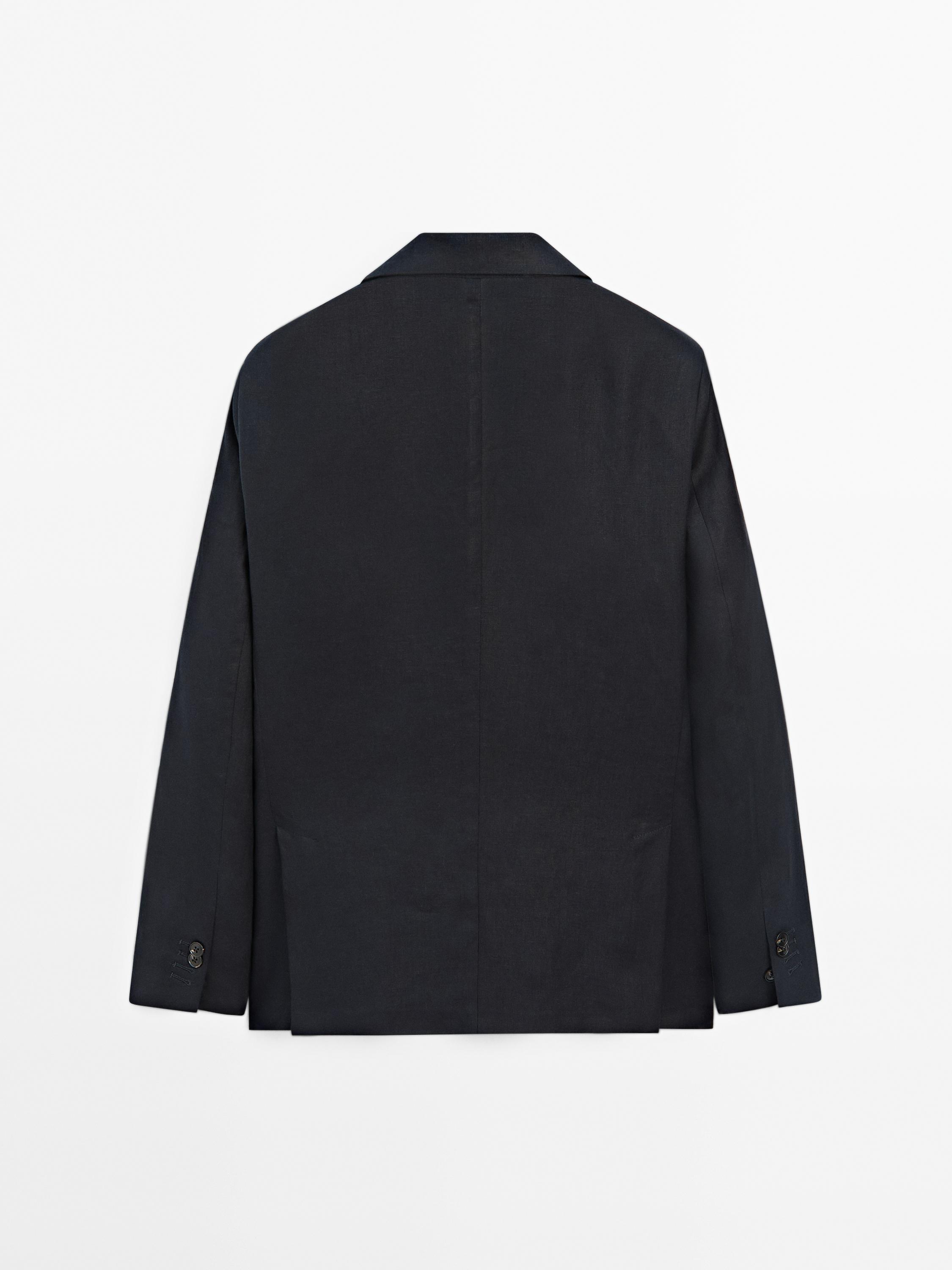 100% linen suit blazer