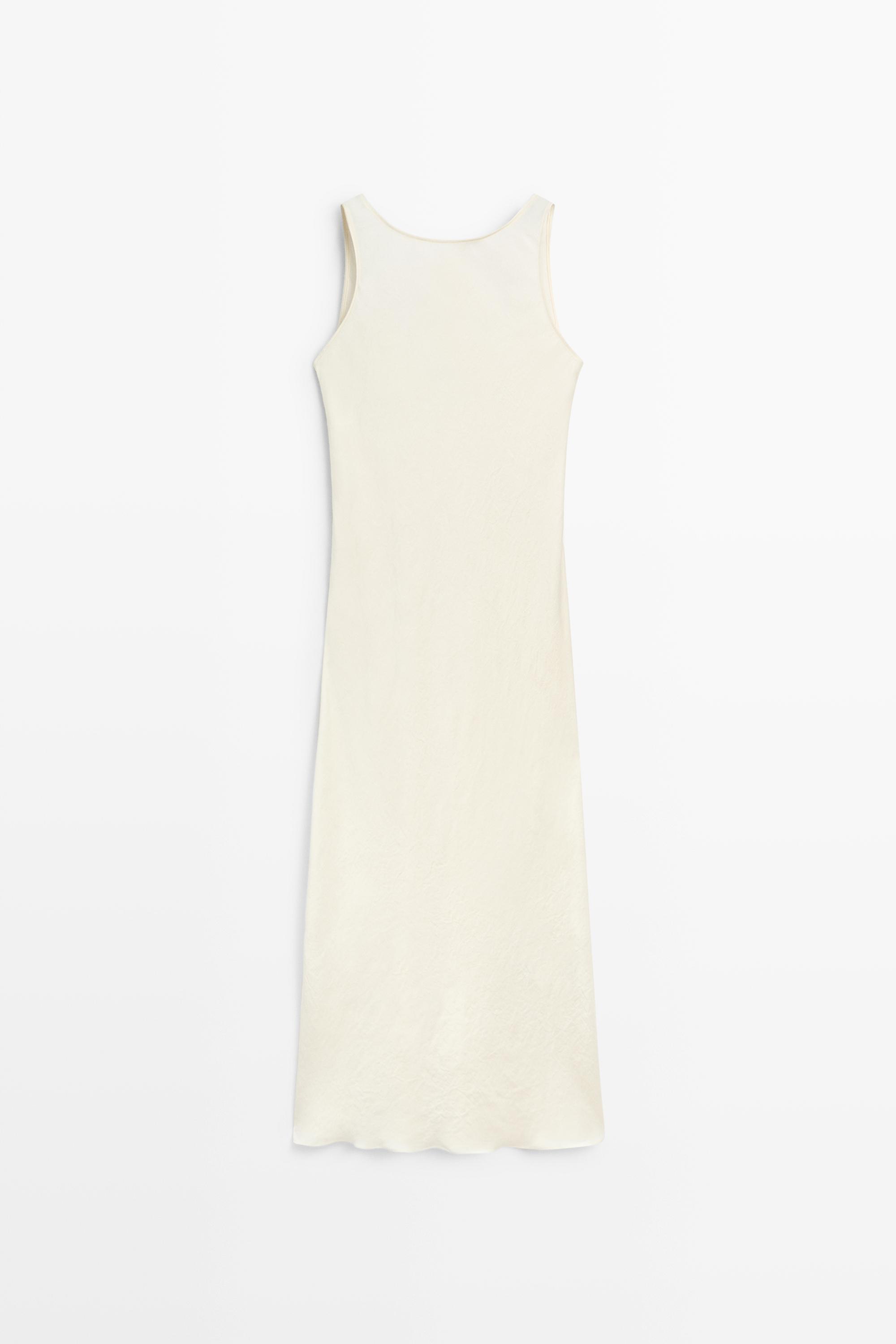 Robe midi satinée