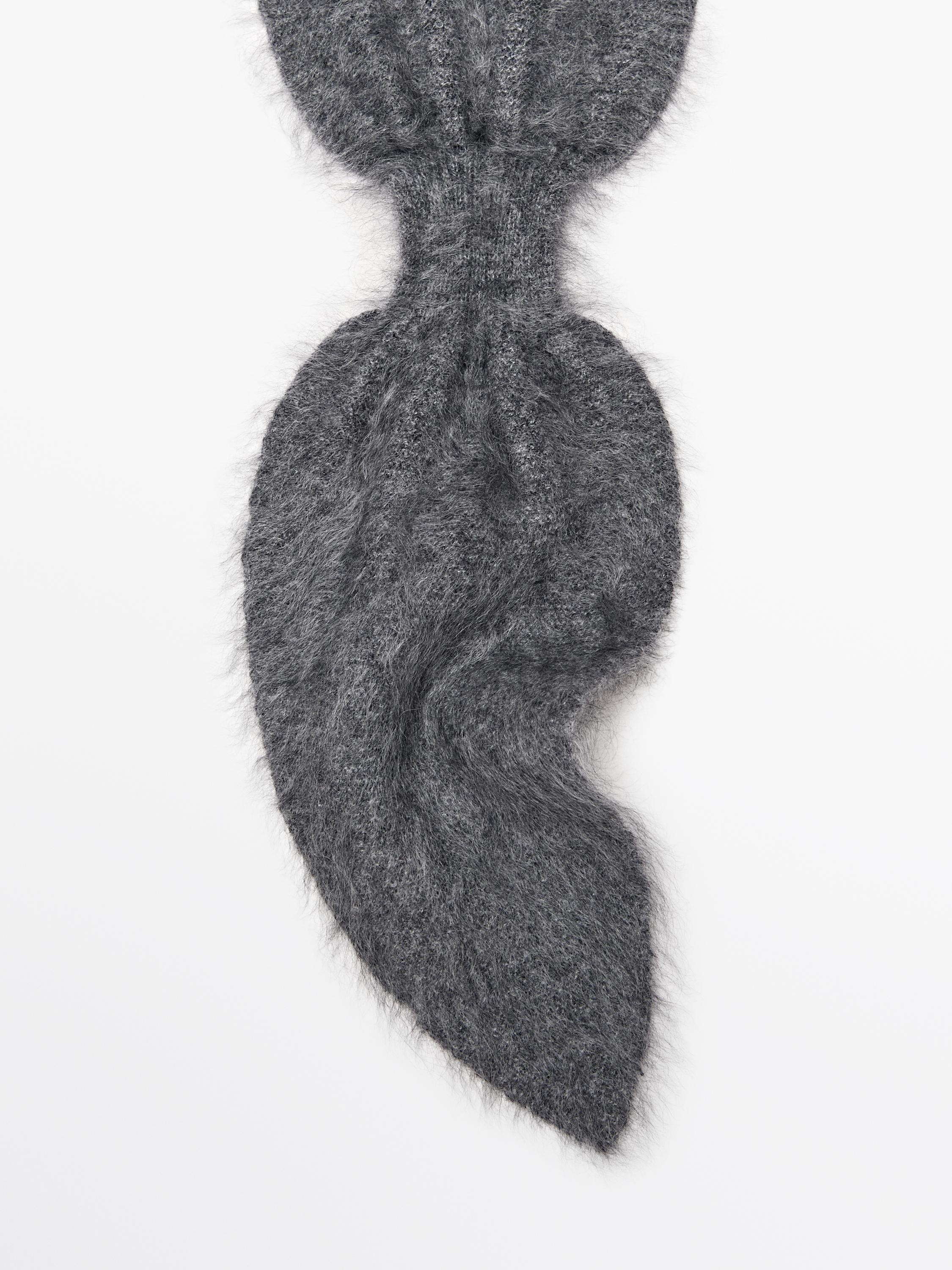 Corbata lazo punto 100% cashmere