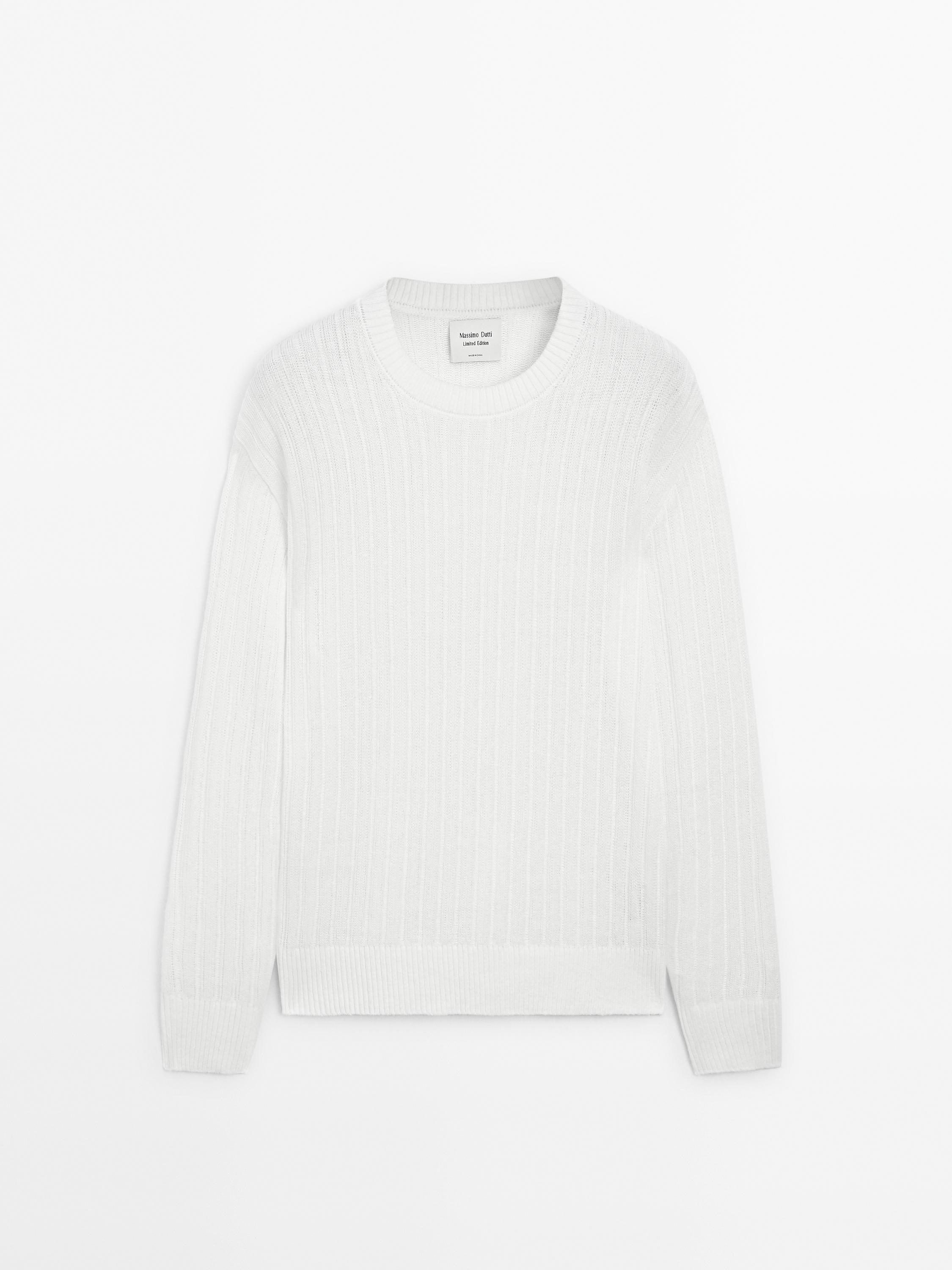 Ribbed linen knit sweater - Limited Edition