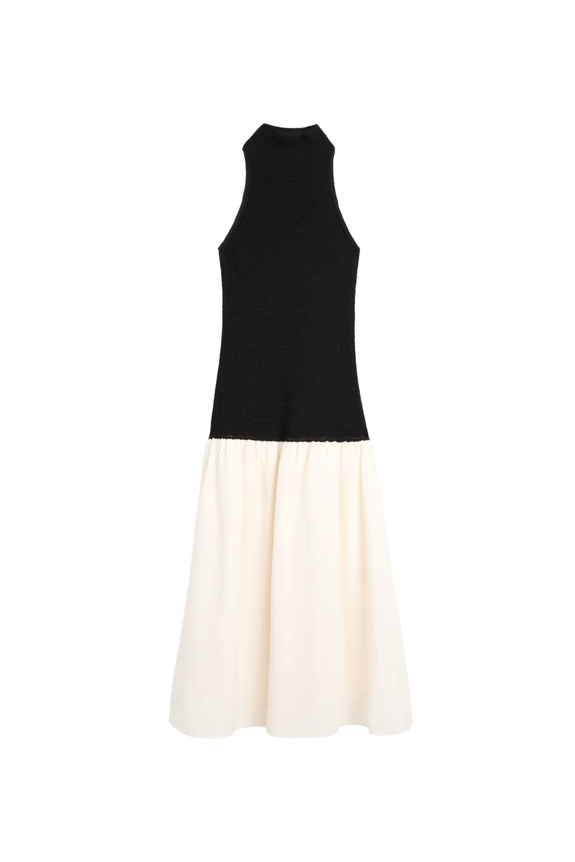 Massimo Dutti Kombine midi elbise görsel 4
