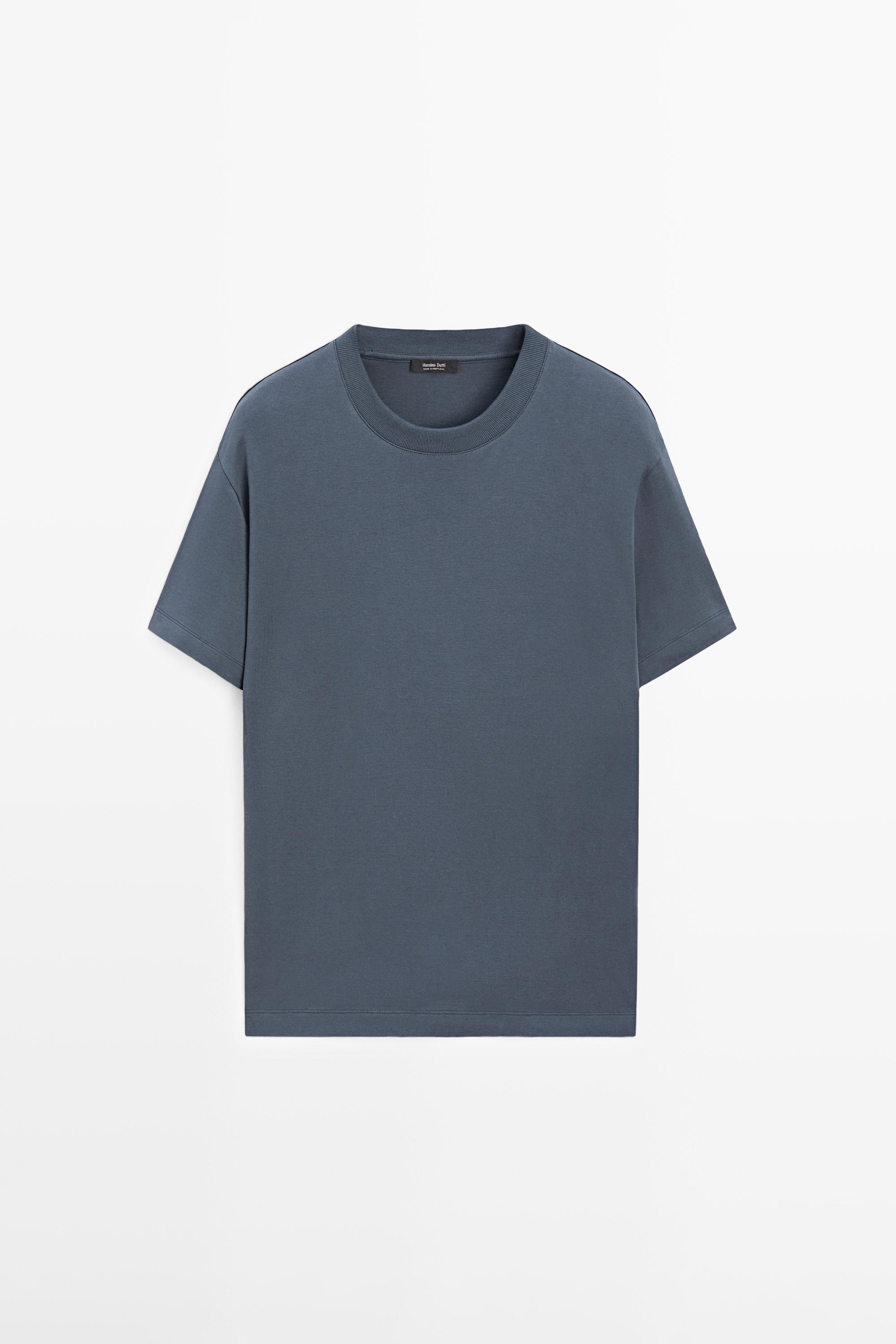 100% cotton short sleeve T-shirt — DEEP BLUE