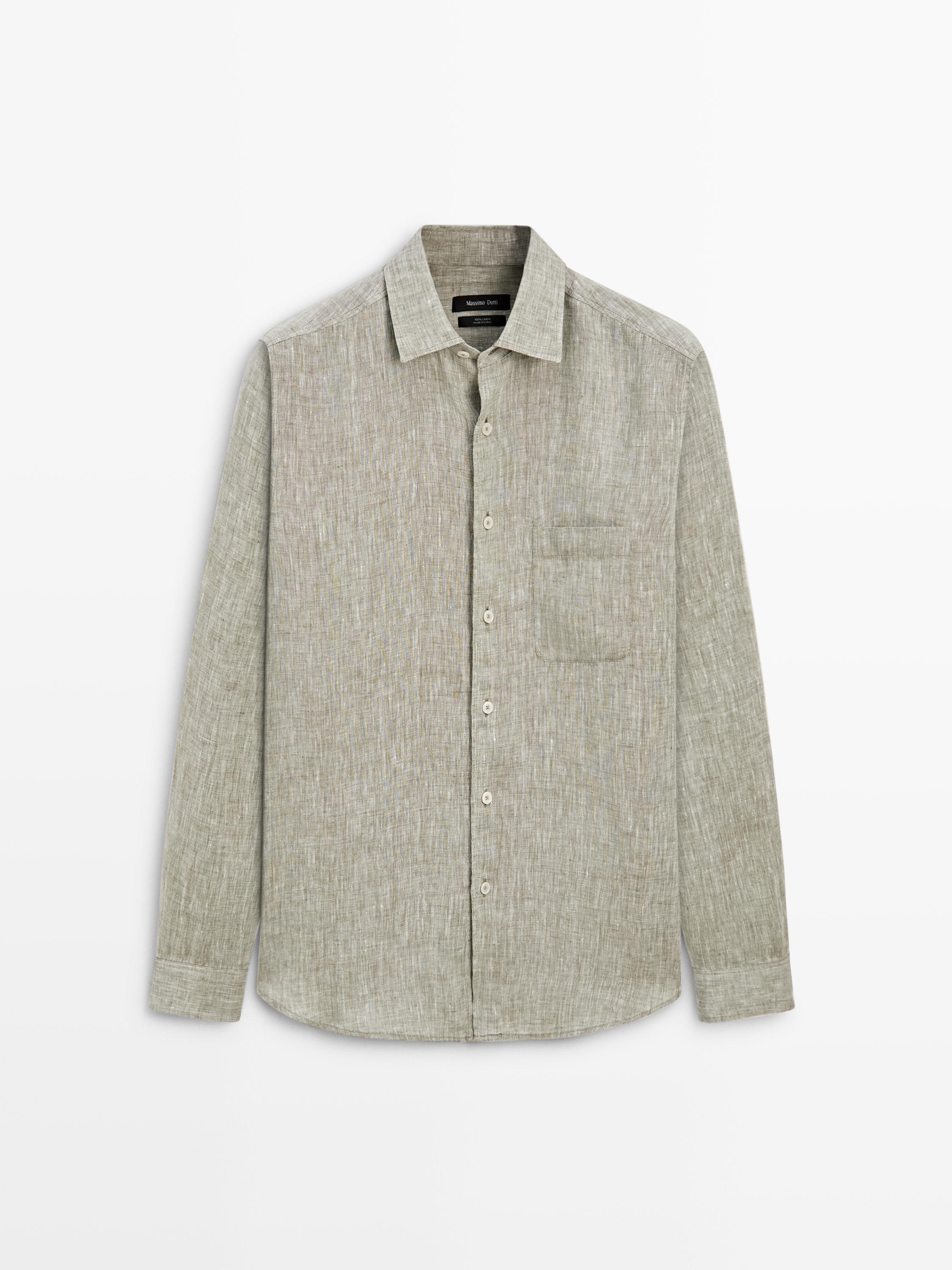 Chemise fluide lin à poche