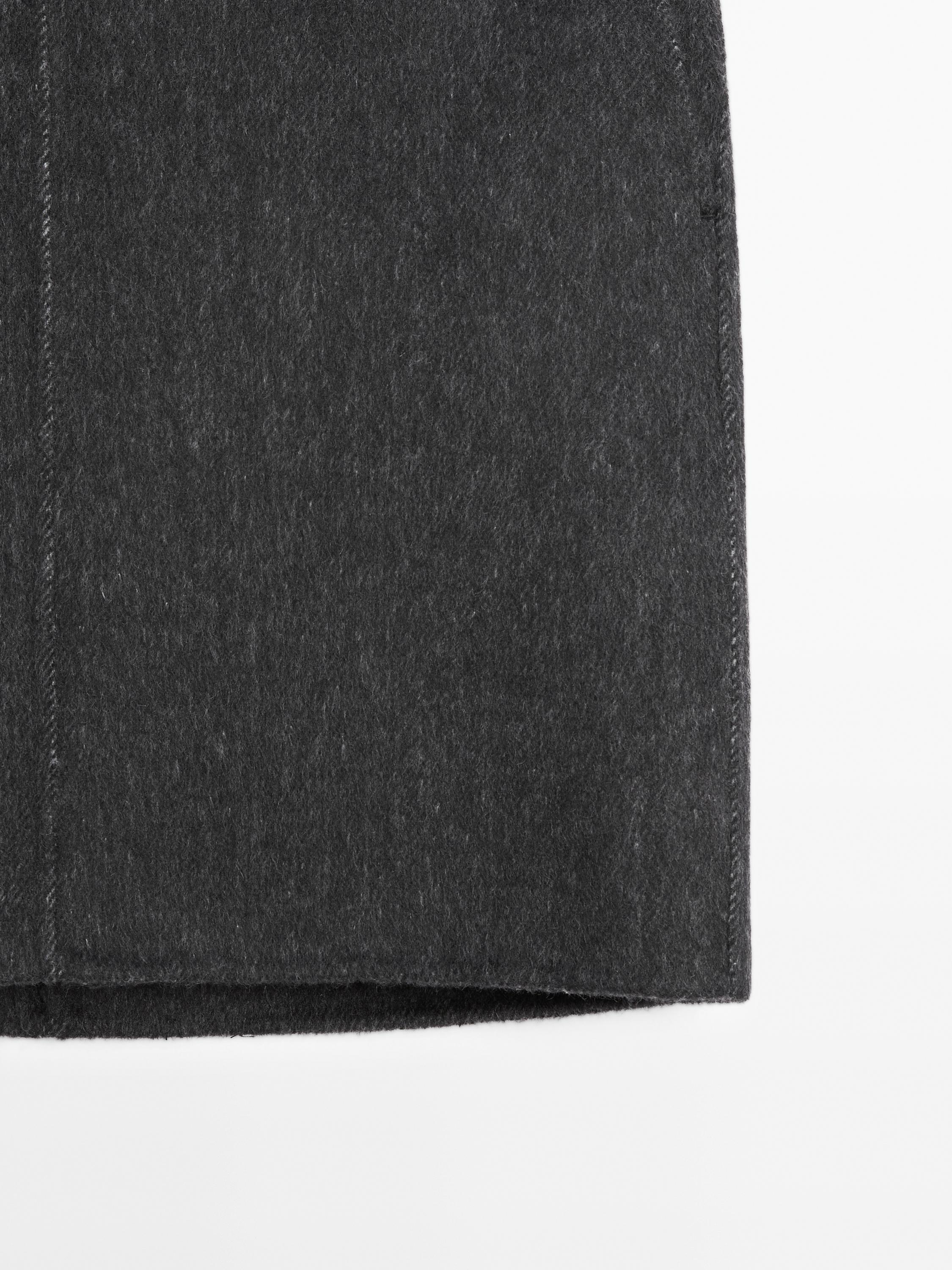 Short faux fur skirt