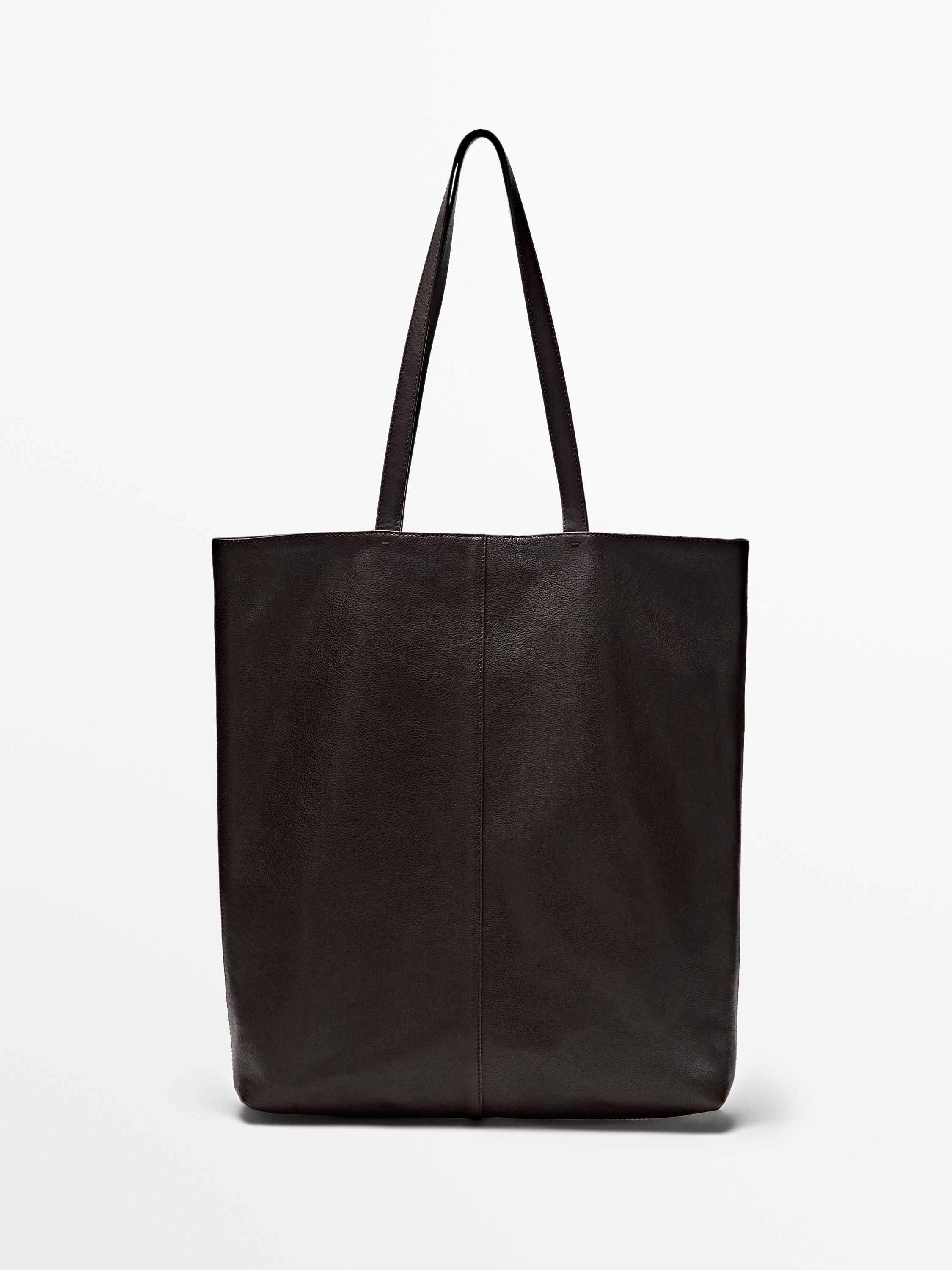 Nappa leather tote bag