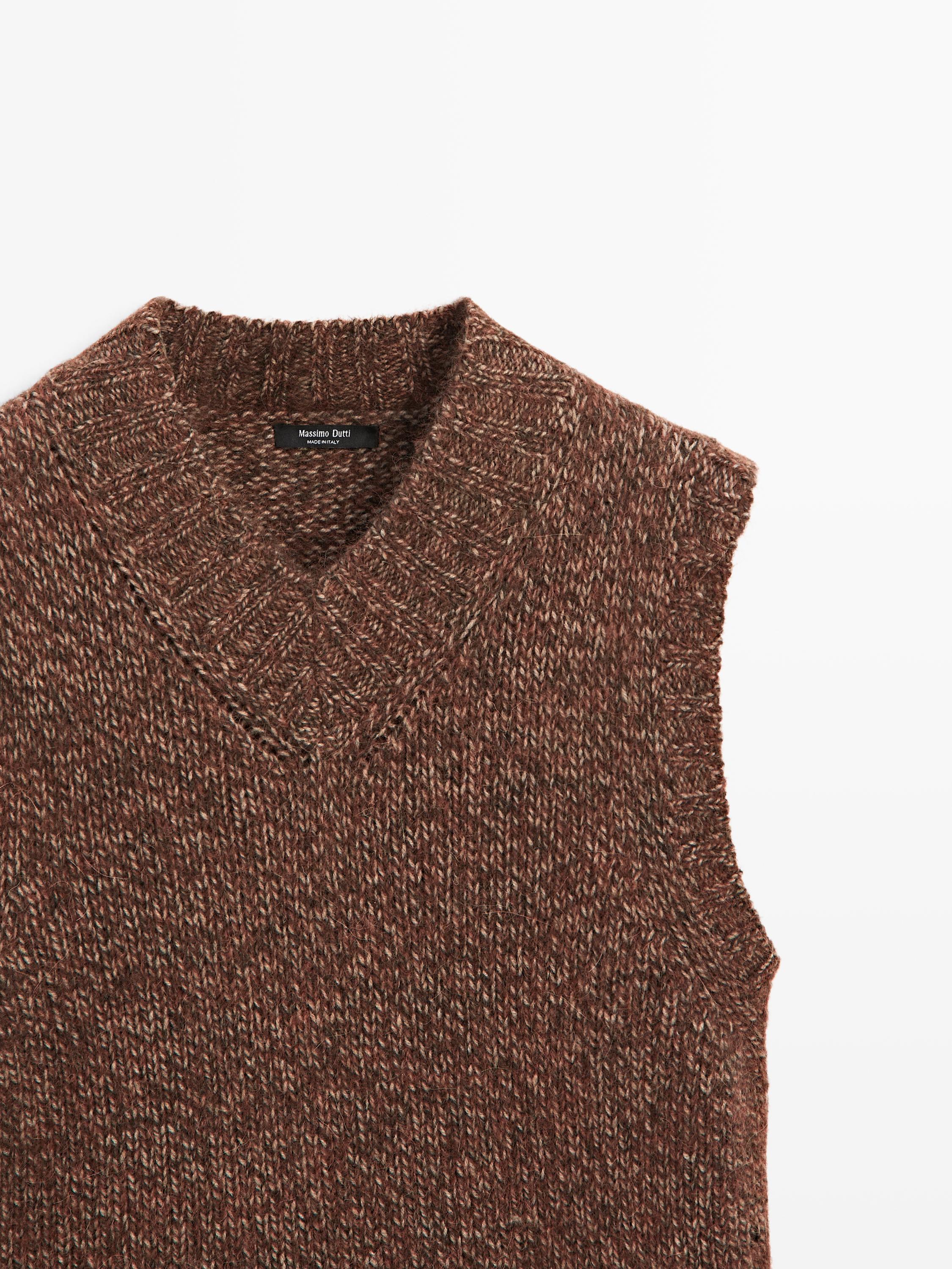 مرقط من صوف الألبكة وجاكيت فيست من اللباد