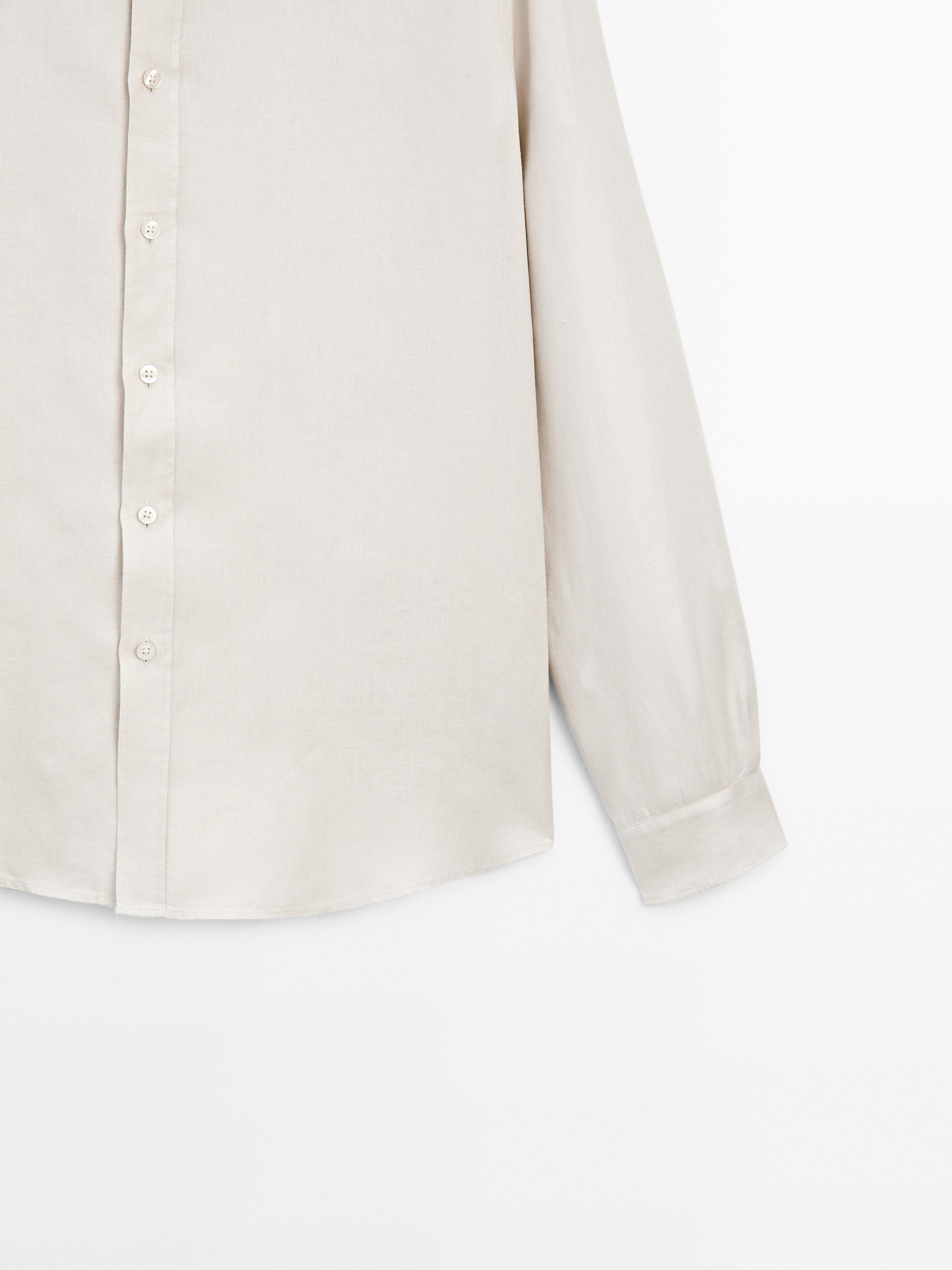 100% linen regular fit shirt