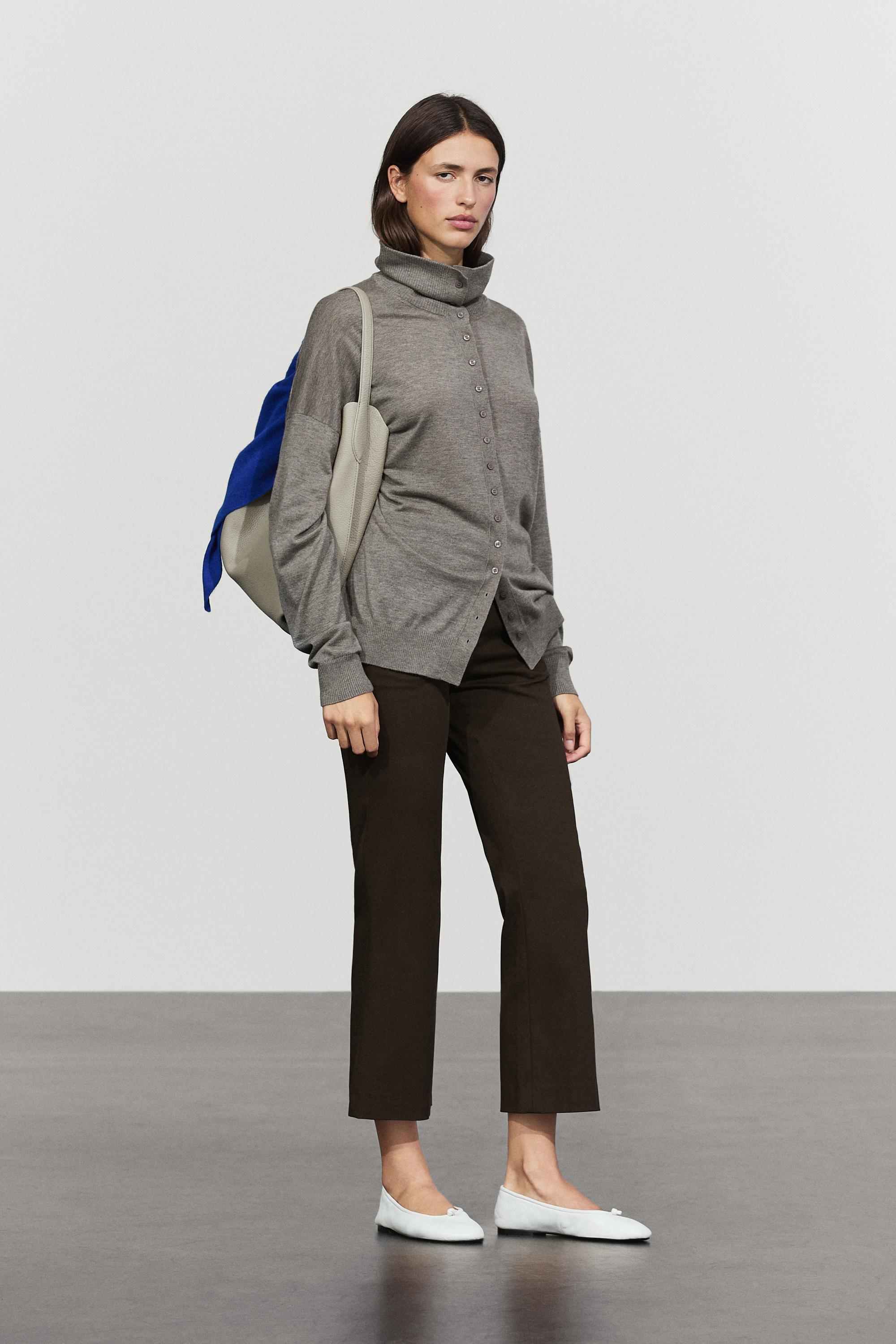 Stretch kick flare pants — Chocolate