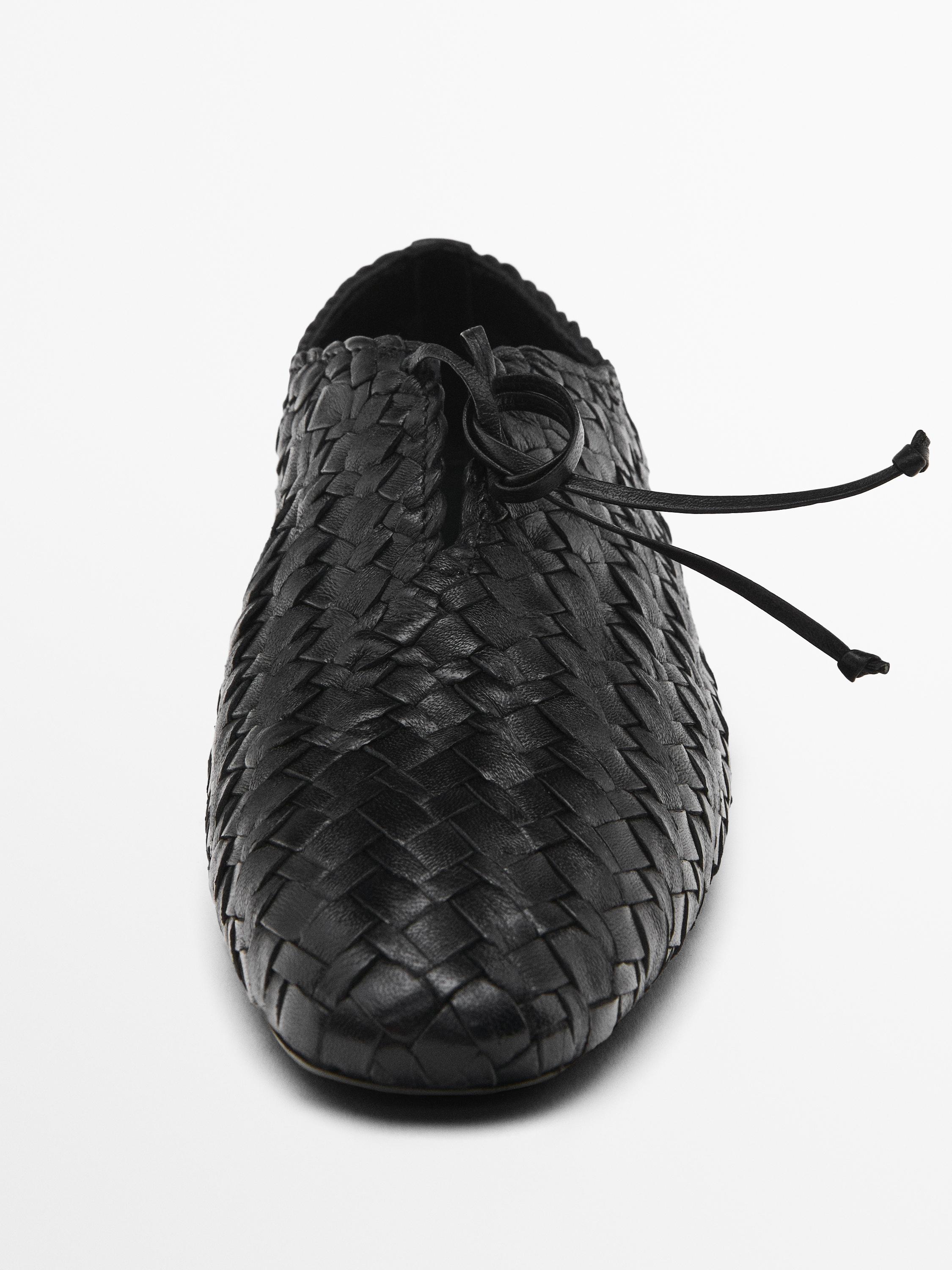 Braided ballet flats