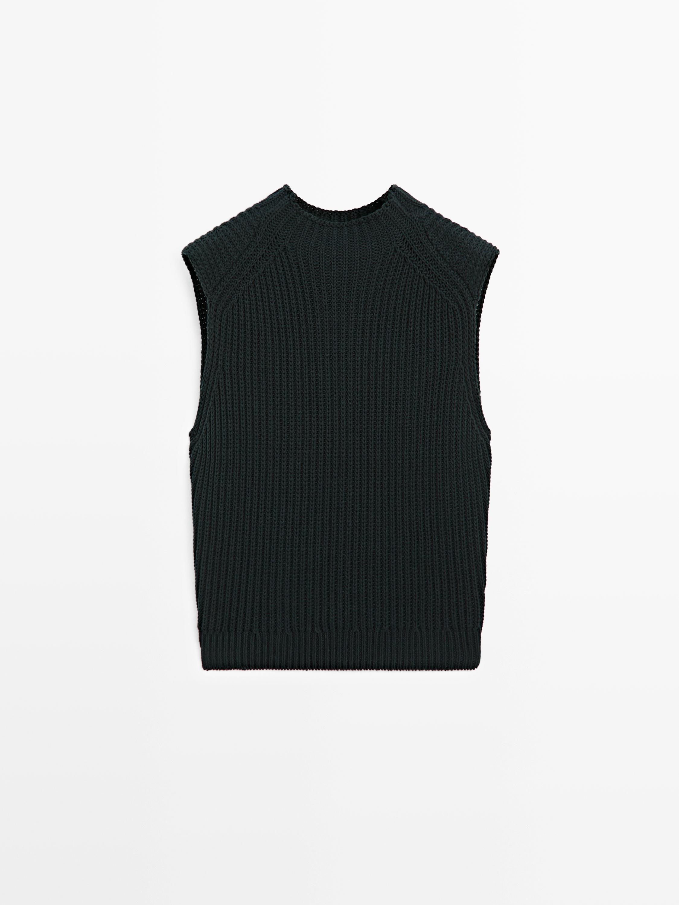 Chunky knit cotton top - STUDIO