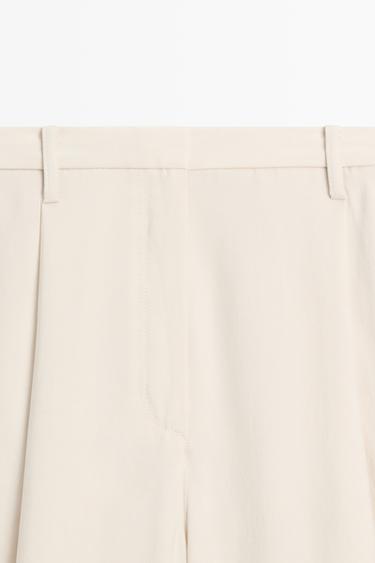 Flowing cropped wide-leg pants — CREAM 9