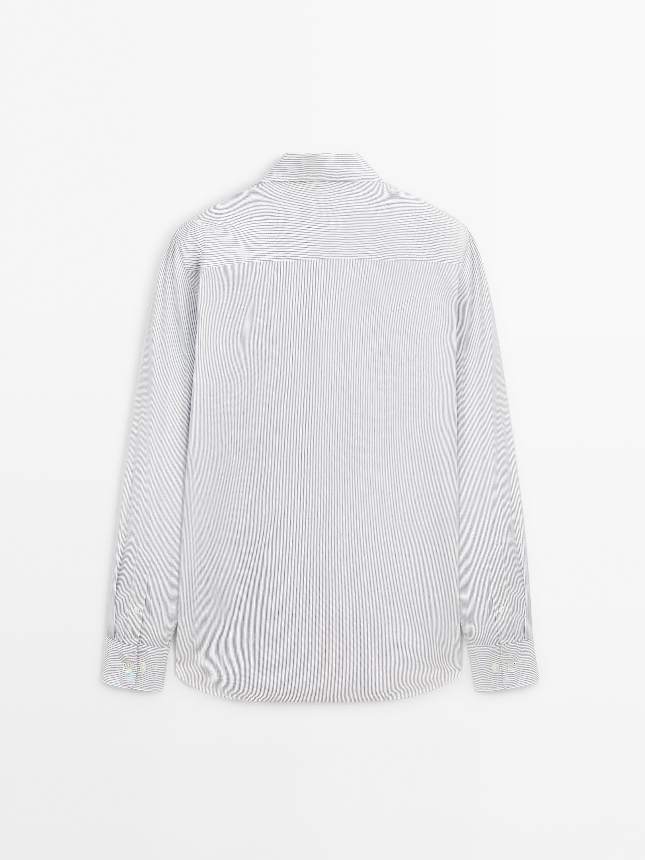 Camisa microraya regular fit