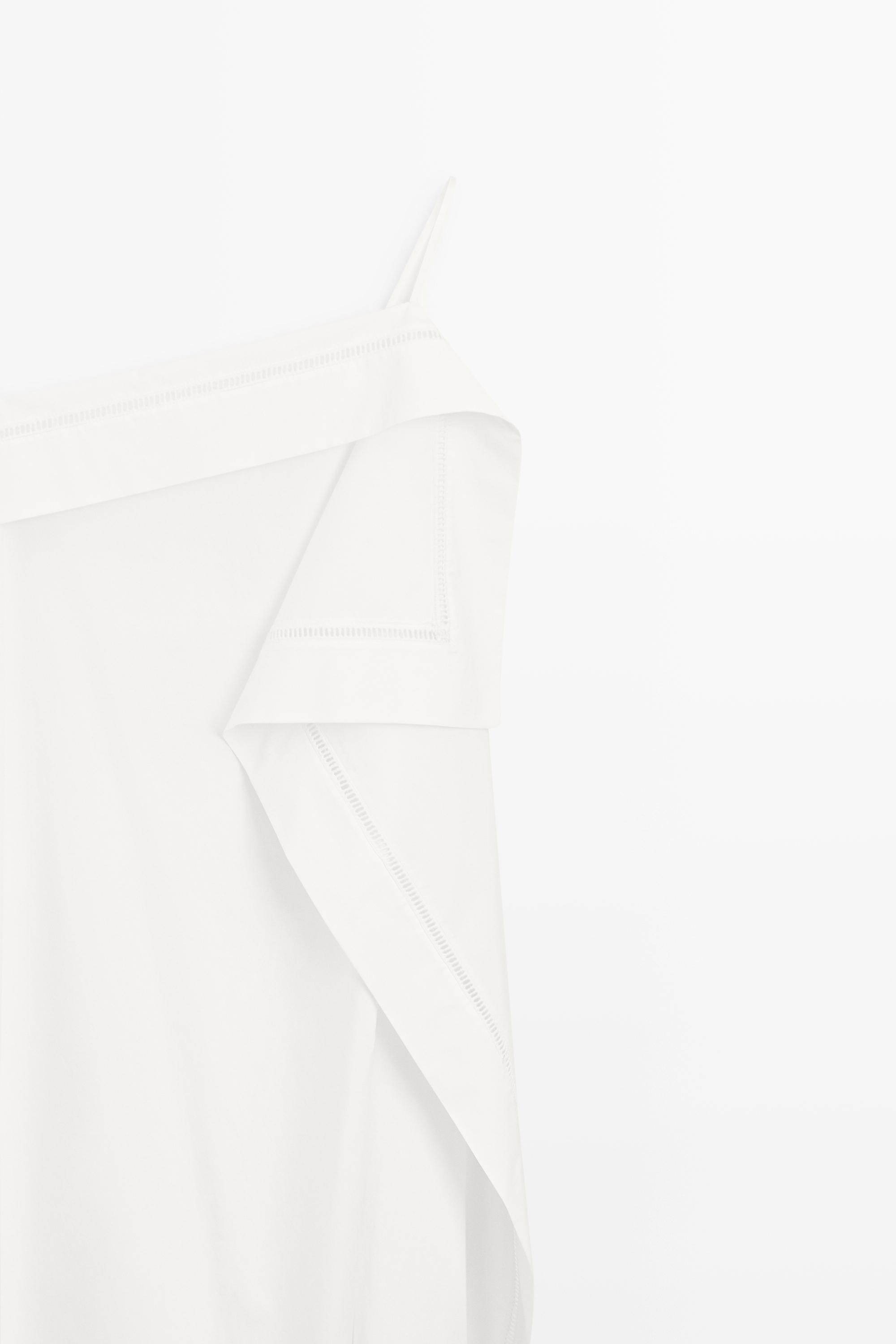 Asymmetric ruffle midi dress - STUDIO — Off white