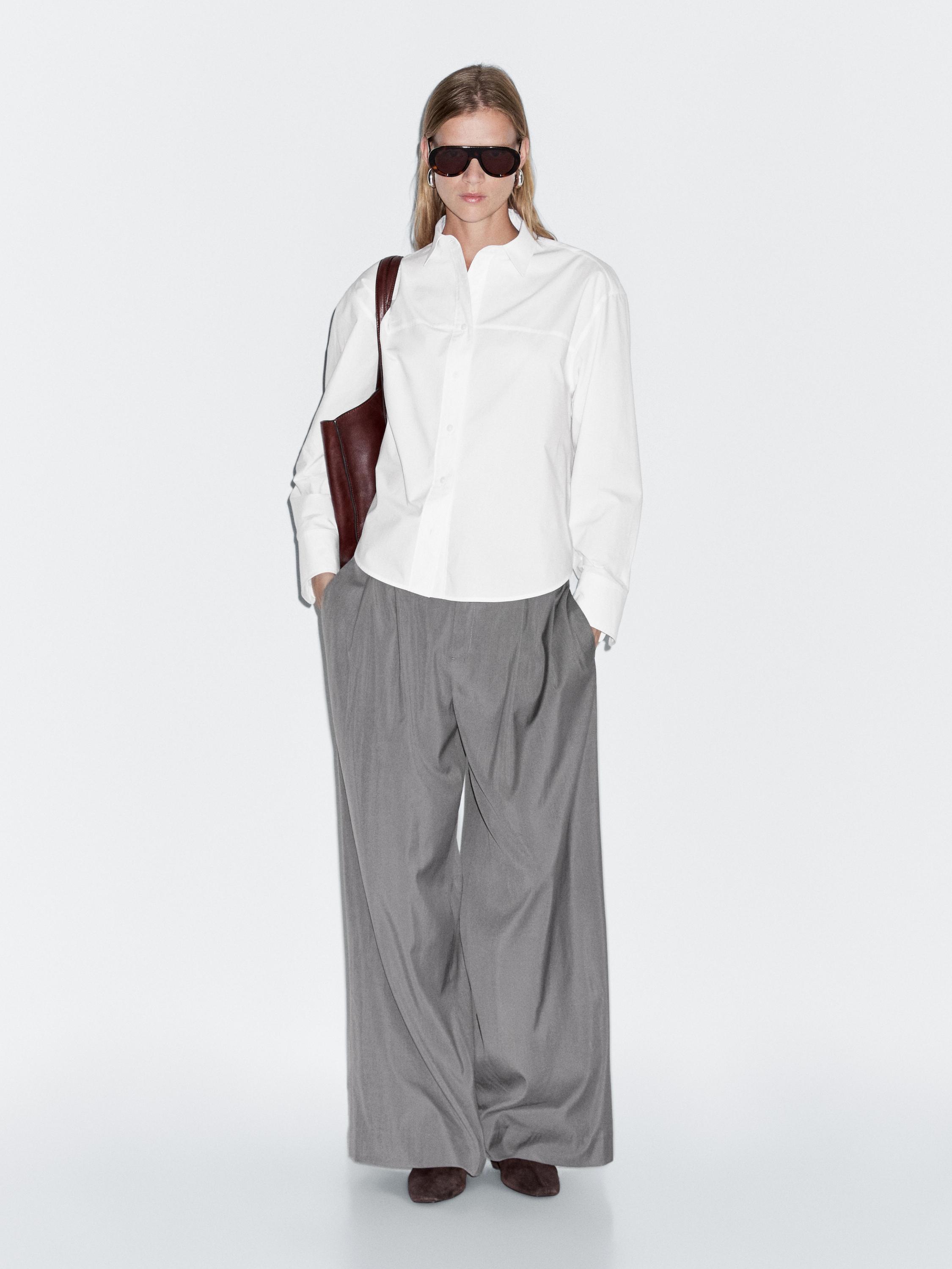 100% cotton shirt with seam detail
