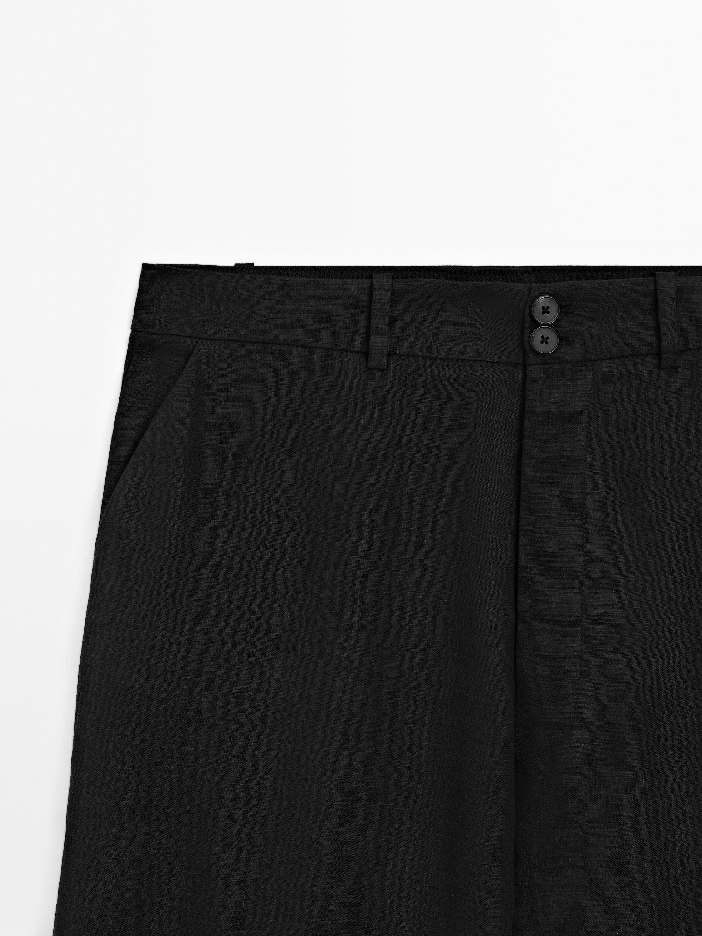 Sarouel trousers with buckled hems