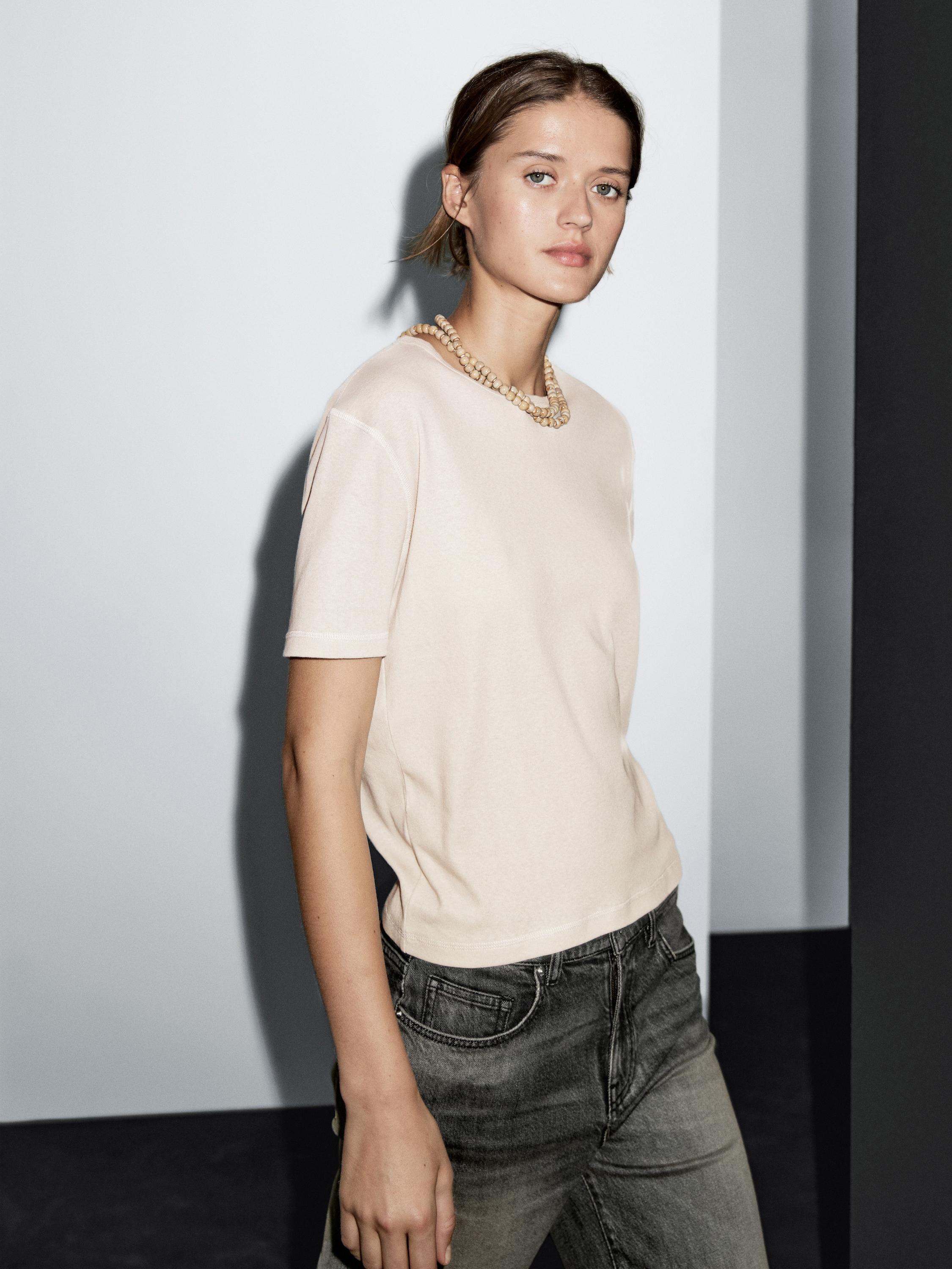 Faded 100% cotton T-shirt