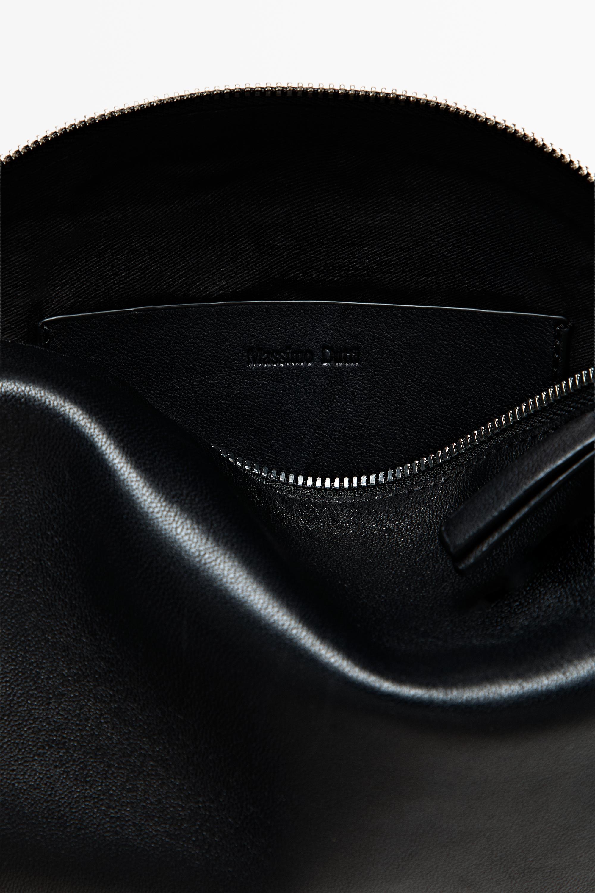 Massimo Dutti Napa deri çapraz askılı çanta