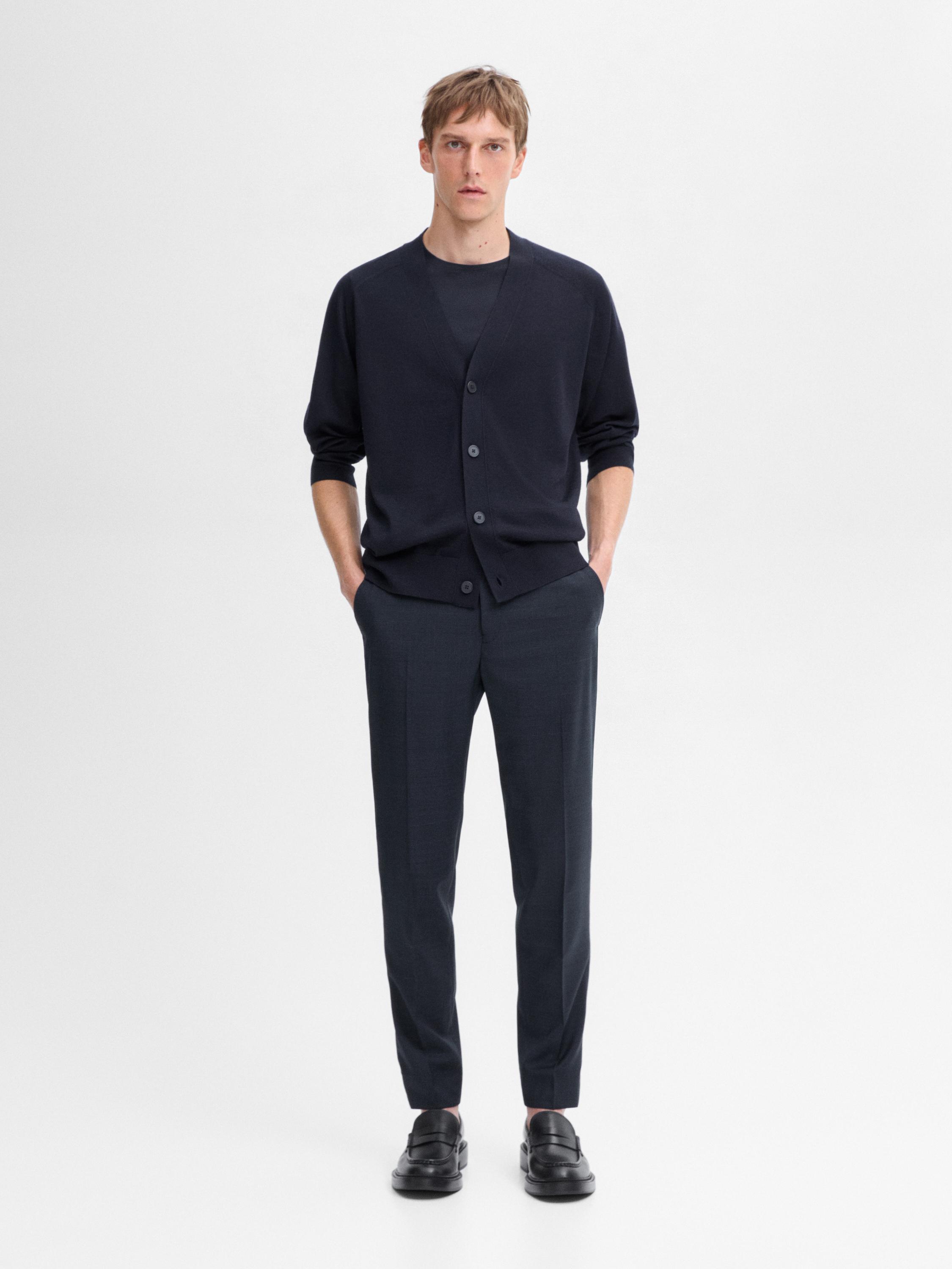 100% wool suit trousers