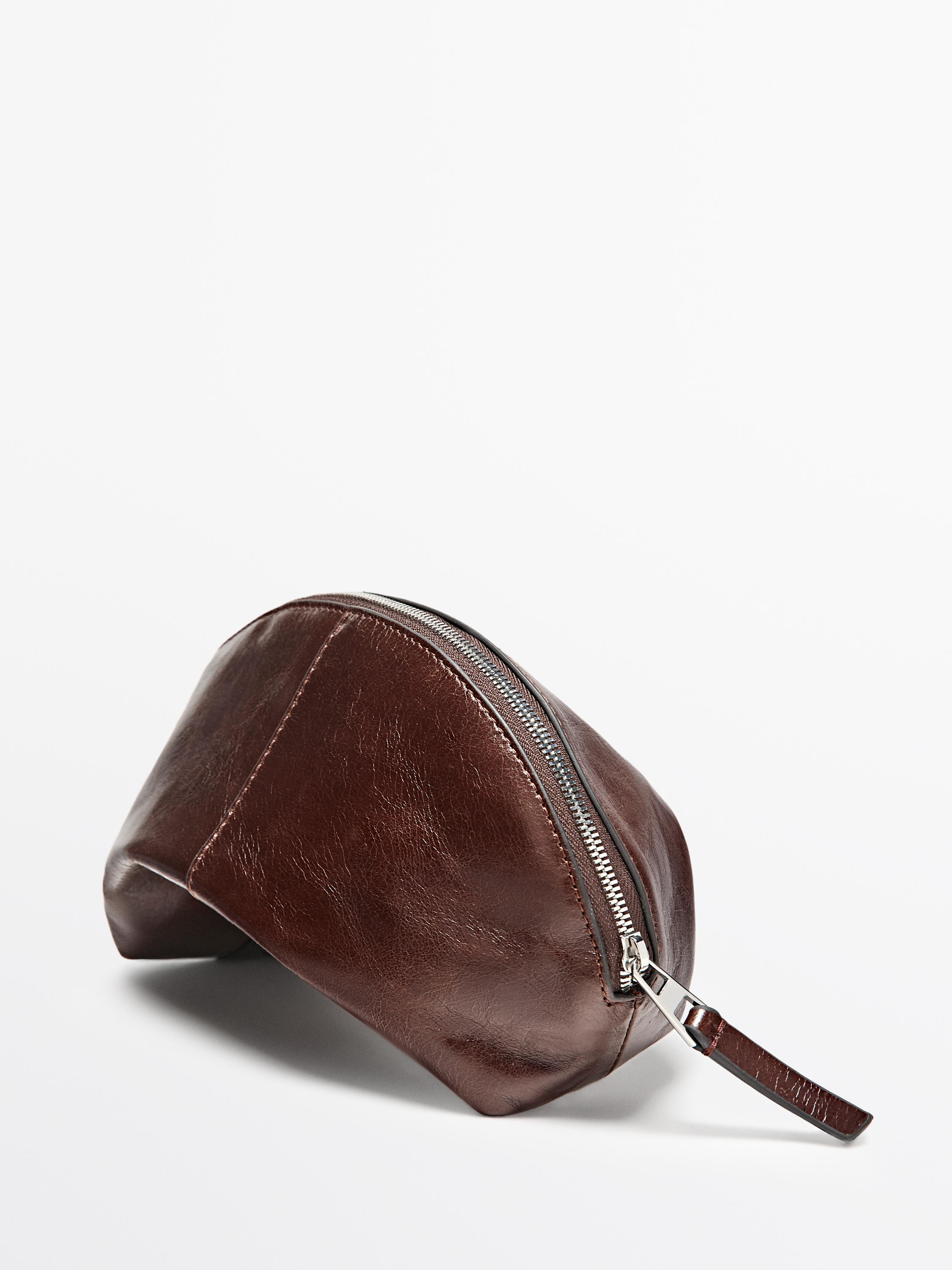 Nappa leather toiletry bag