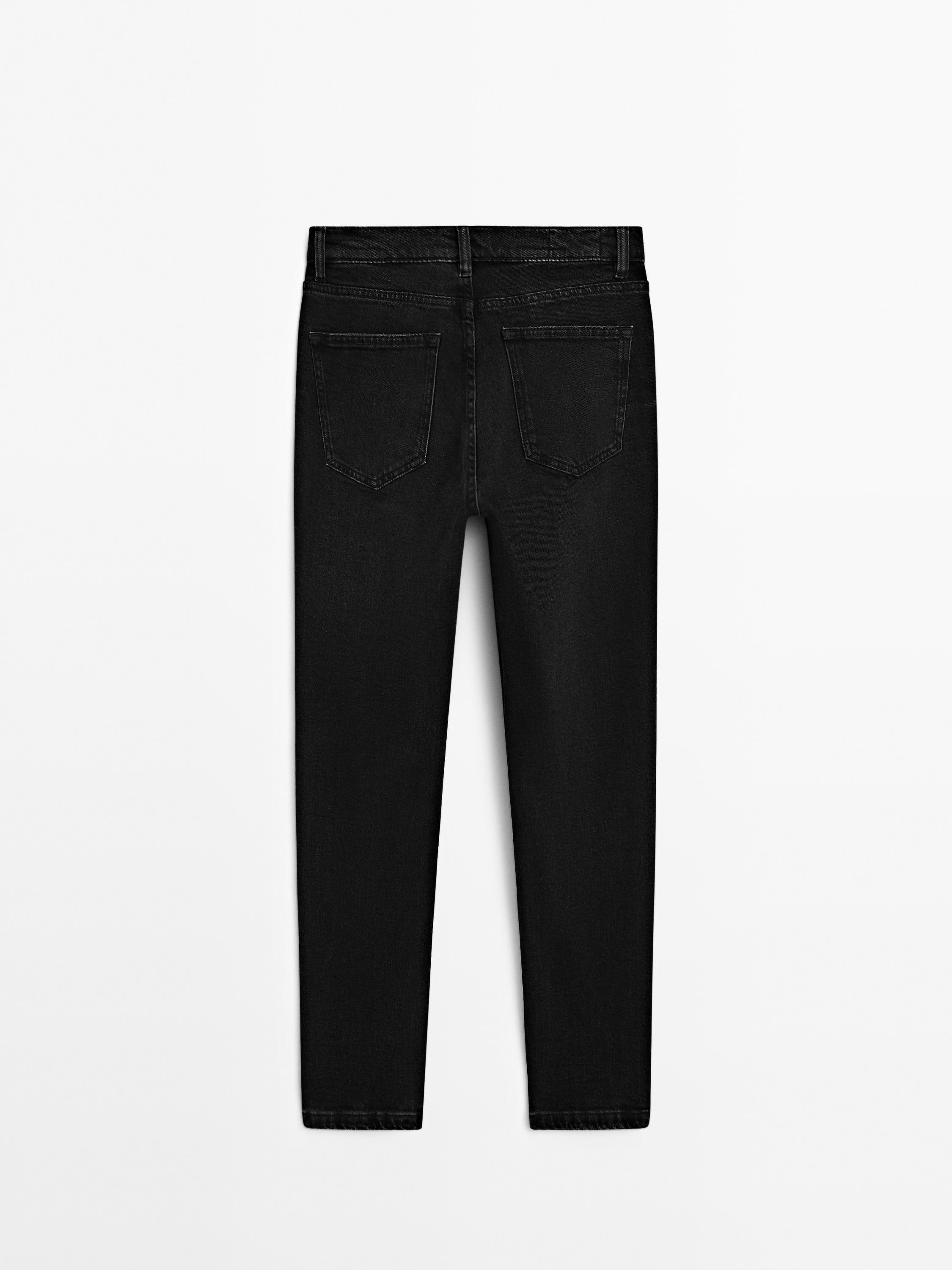 Jean slim cropped mid-rise