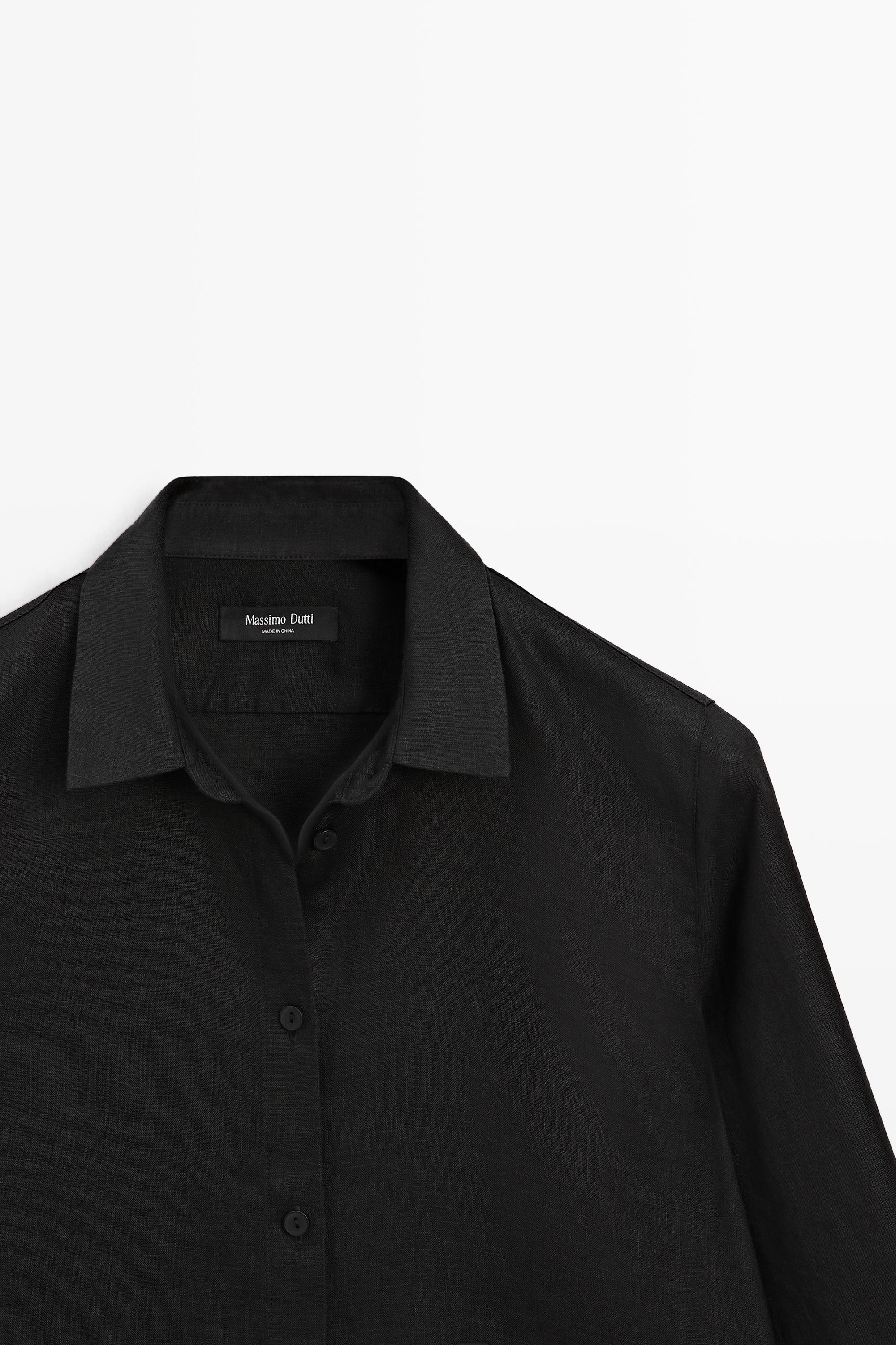 Camisa fluida 100% lino