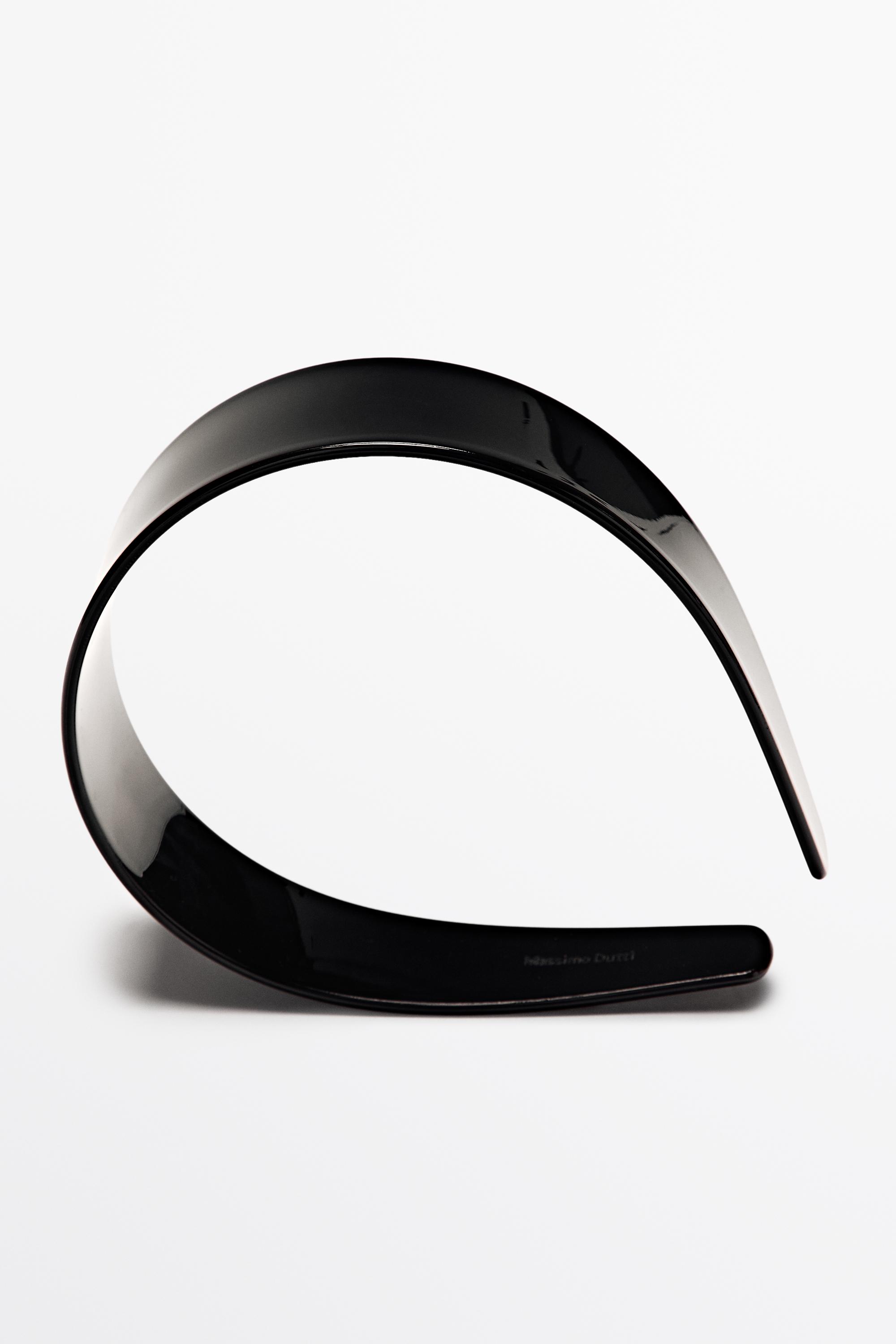 Plain headband — BLACK