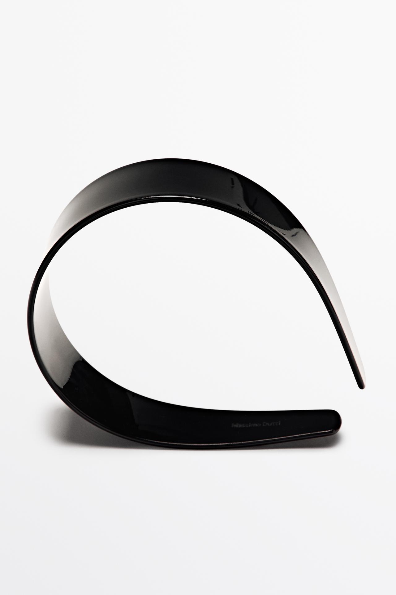 Plain headband — BLACK