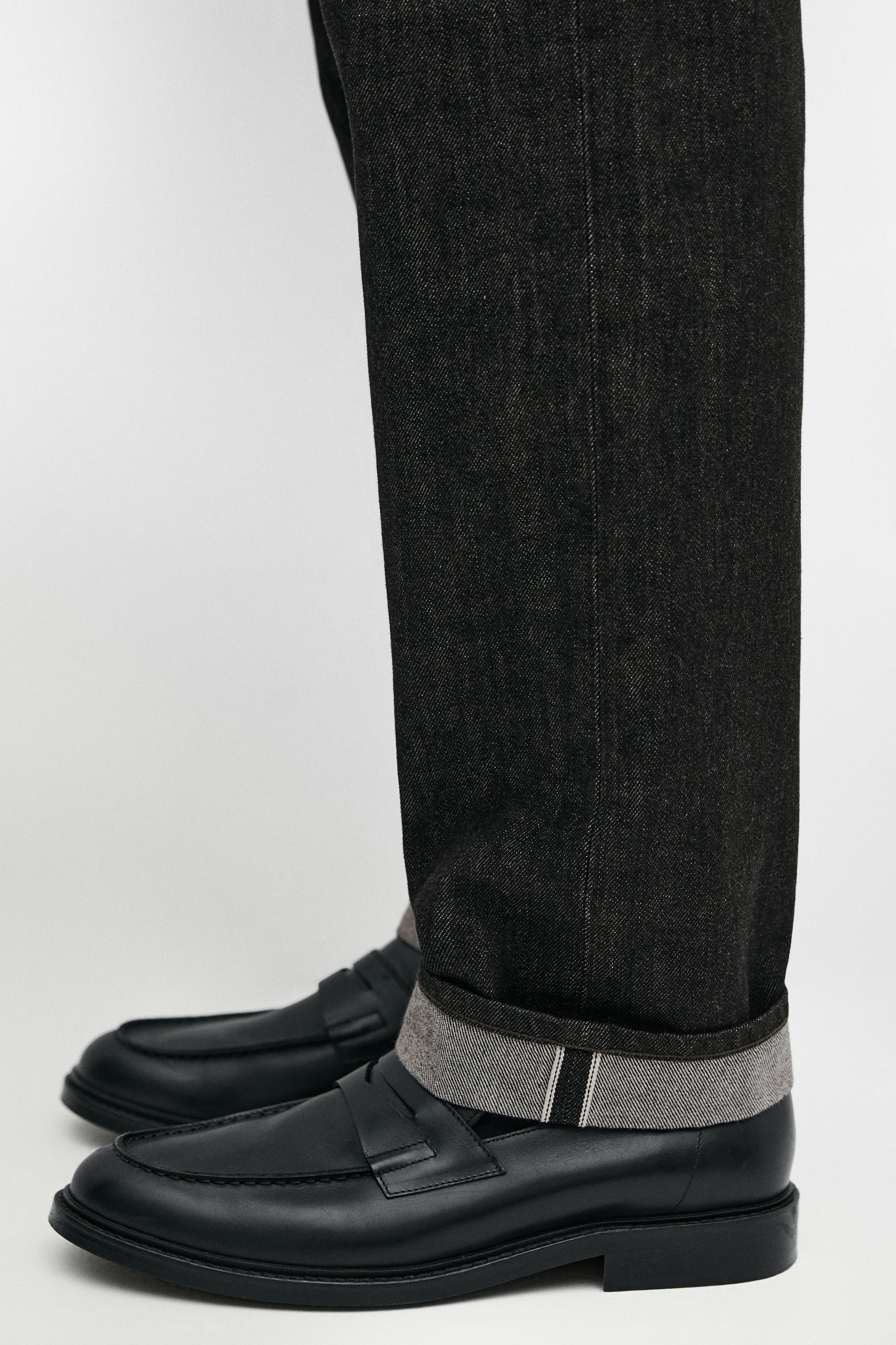 Selvedge fit jeans — BLACK