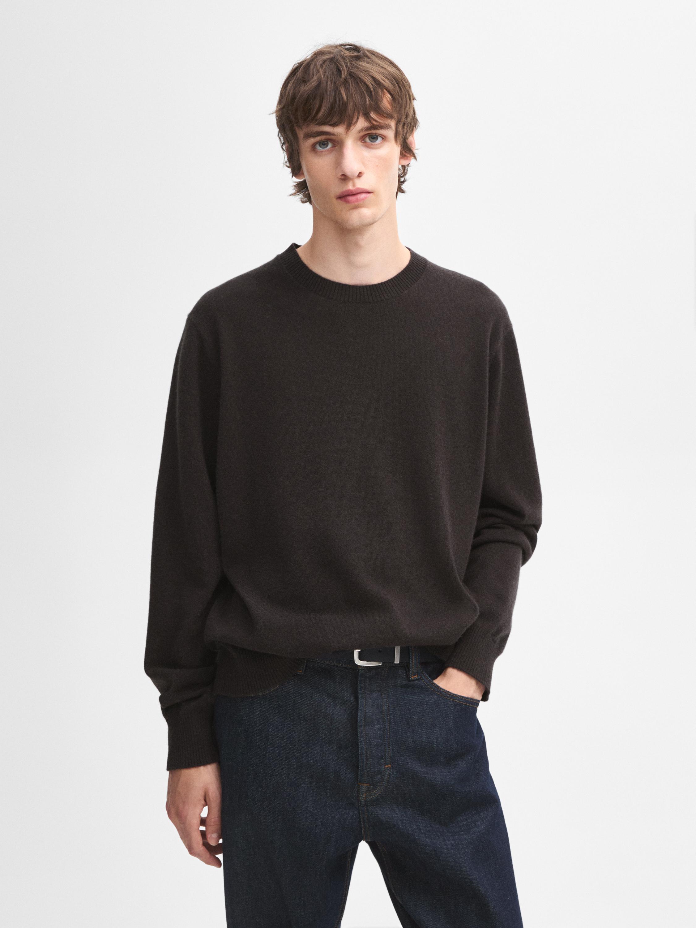 Jersey cuello redondo 100% cashmere