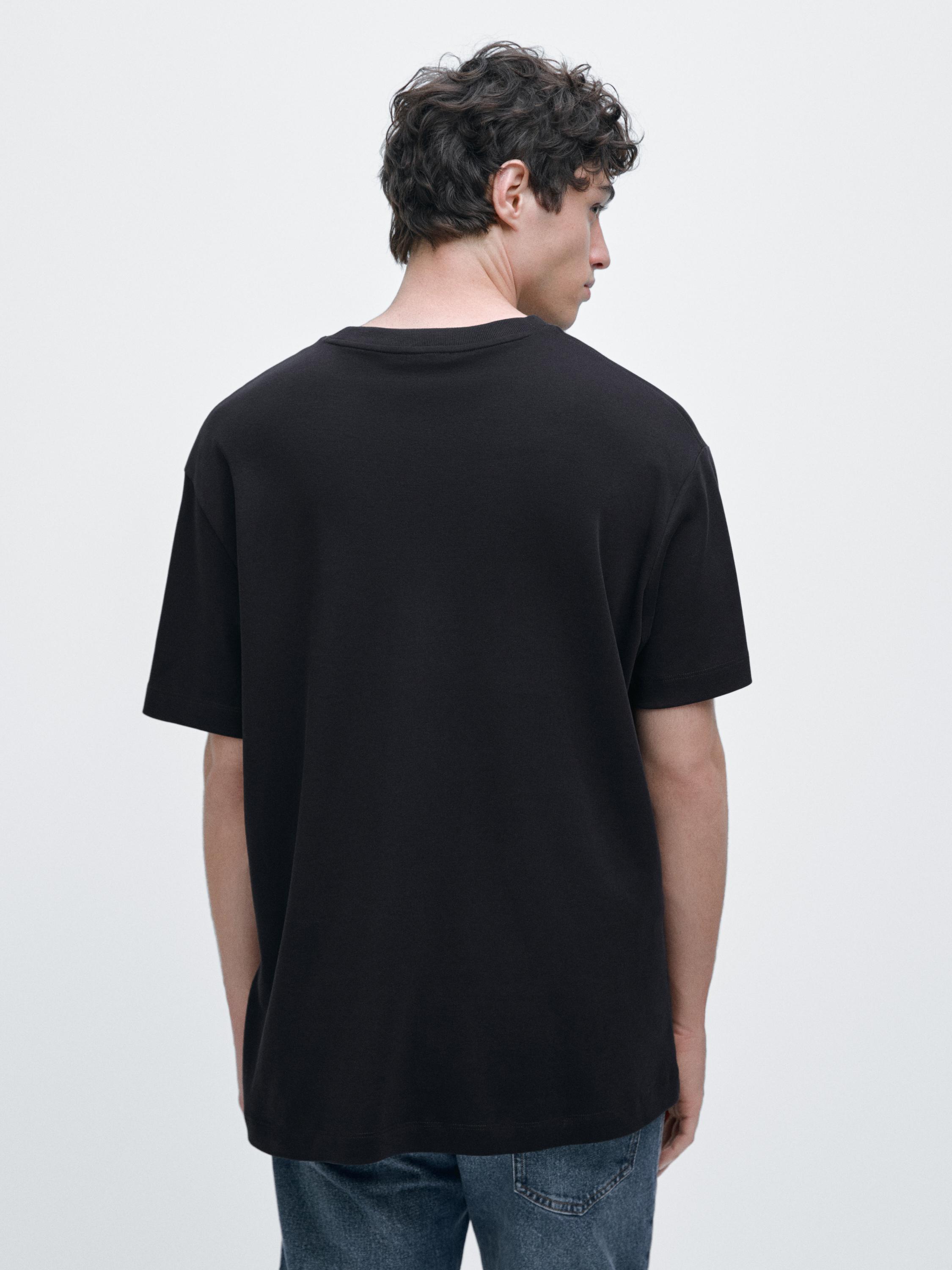 100% cotton short sleeve T-shirt — NAVY BLUE