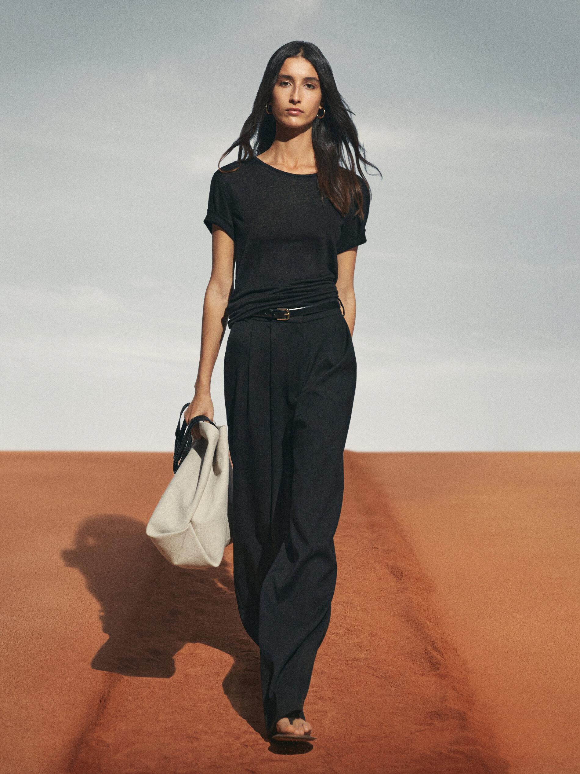 LINEN-LOOK-W11 BLACK