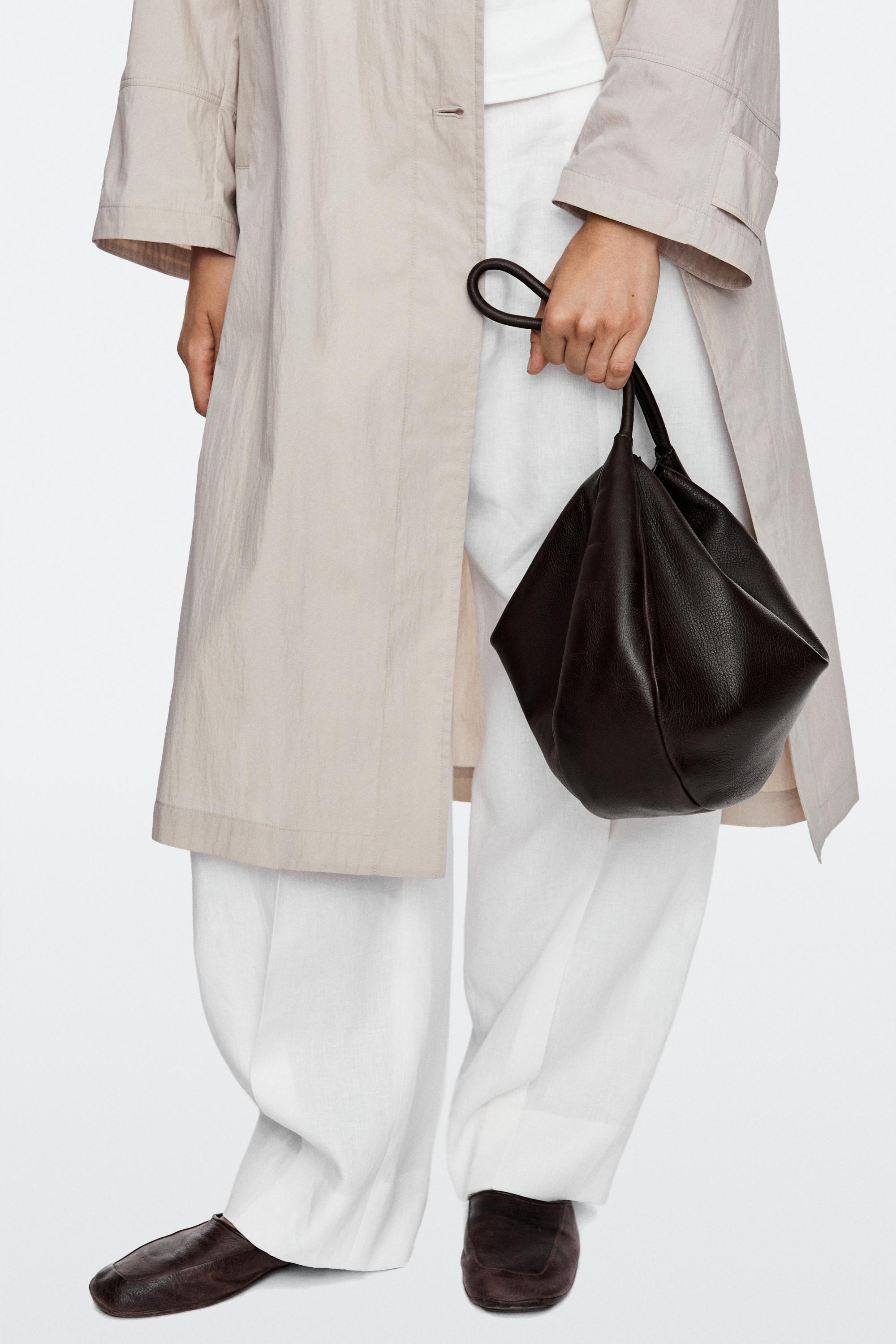Medium nappa leather slouch bag