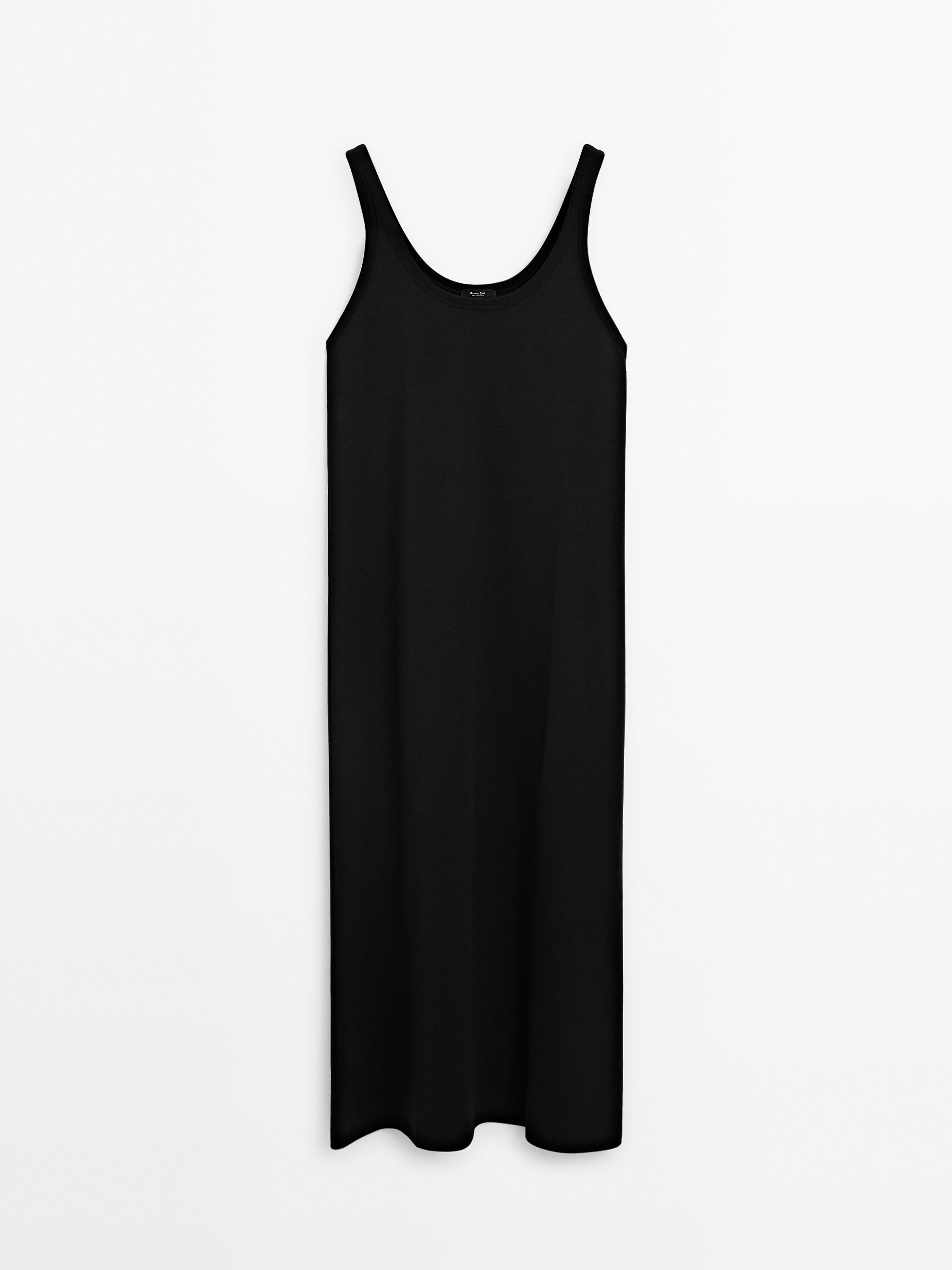 Vestido midi tirantes 100% algodón