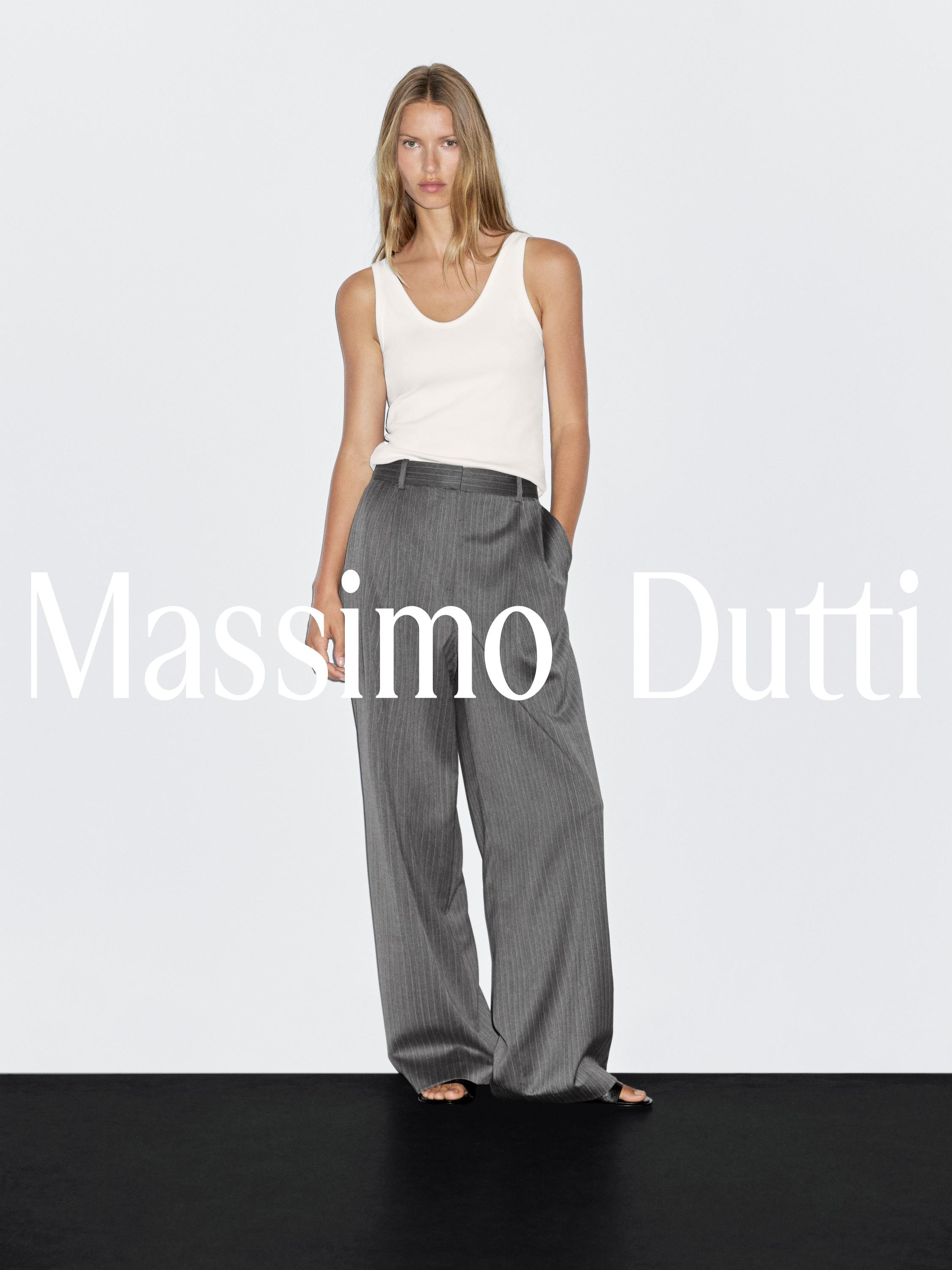 100% wool pinstripe trousers