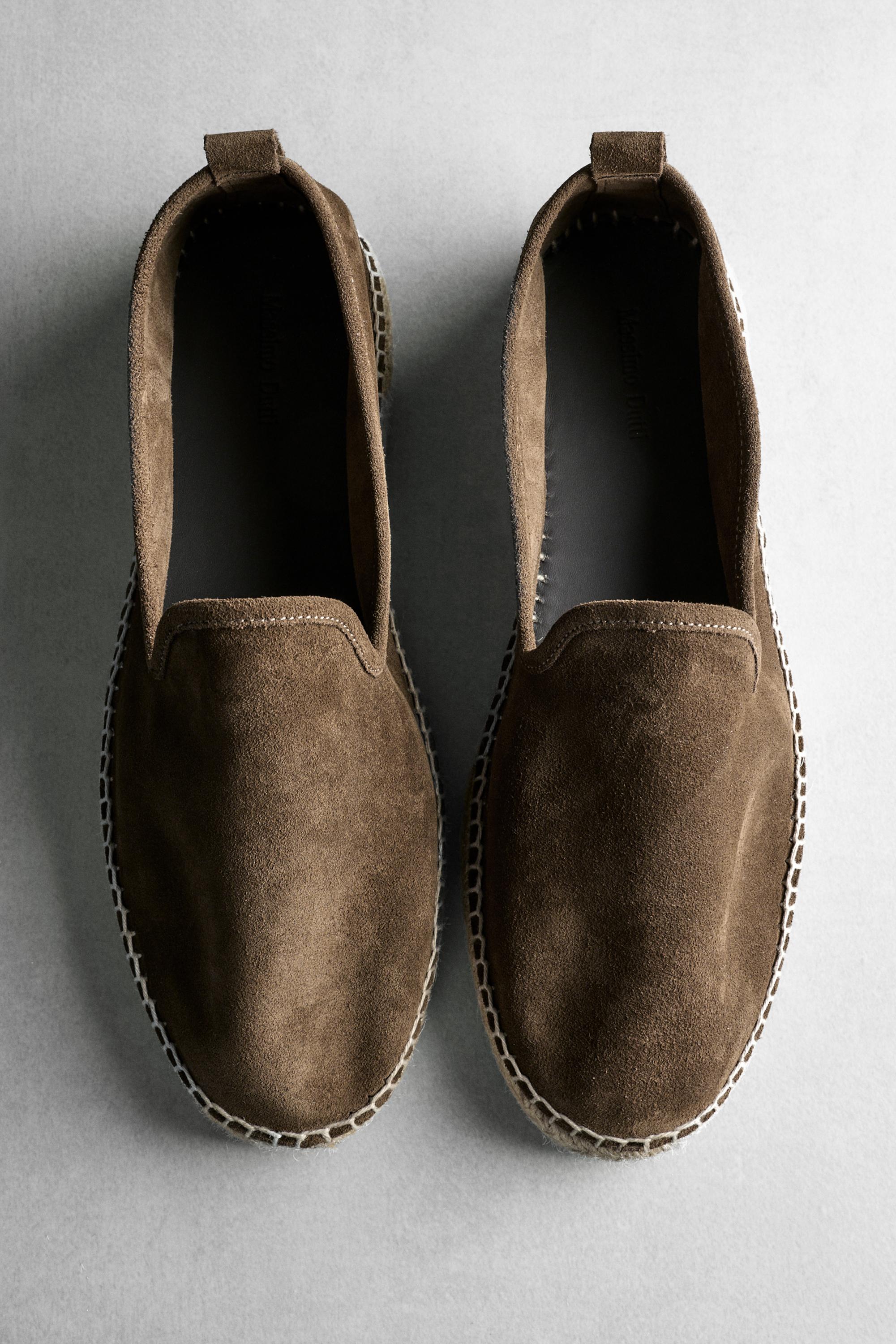 Leather espadrilles — MINK